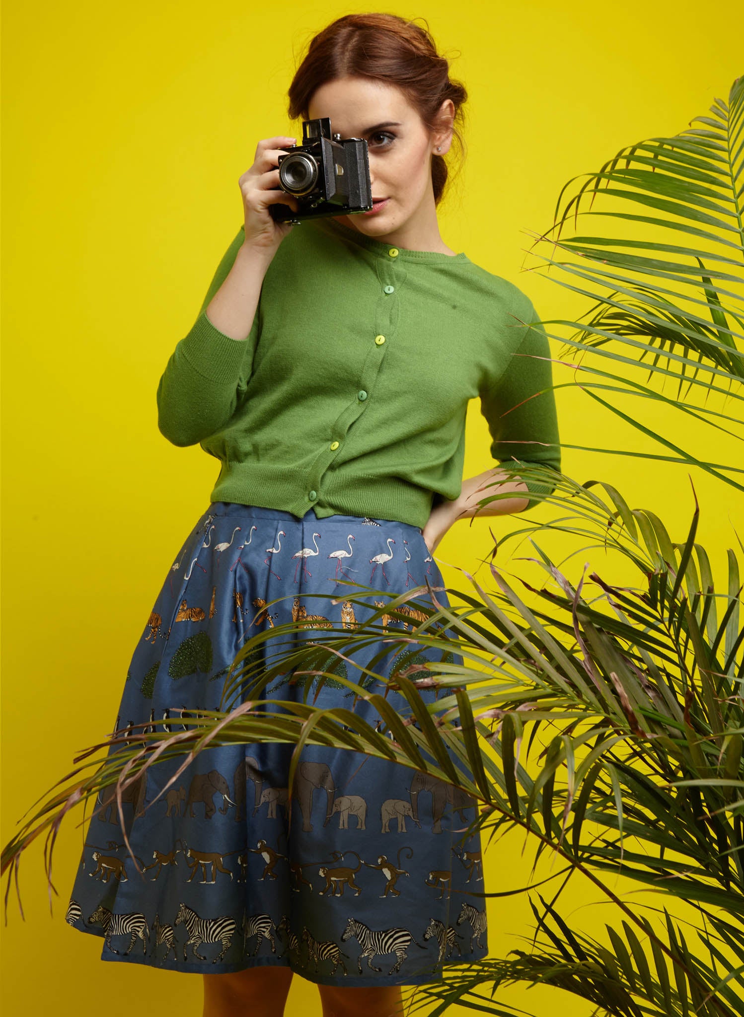 Archive Sale - Vera Cardigan - Green Cotton