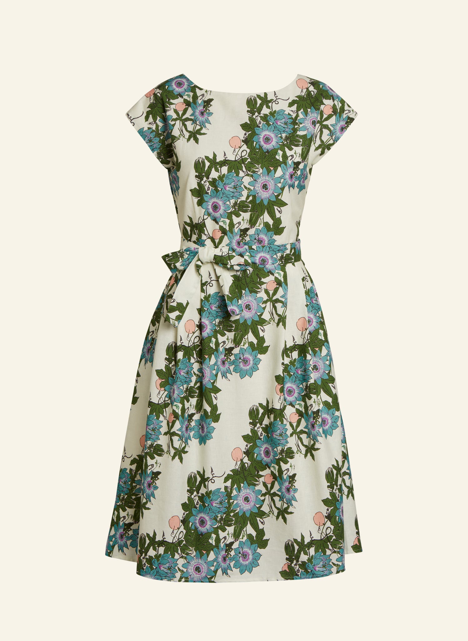 Beatrice Dress - Ivory Passionflower