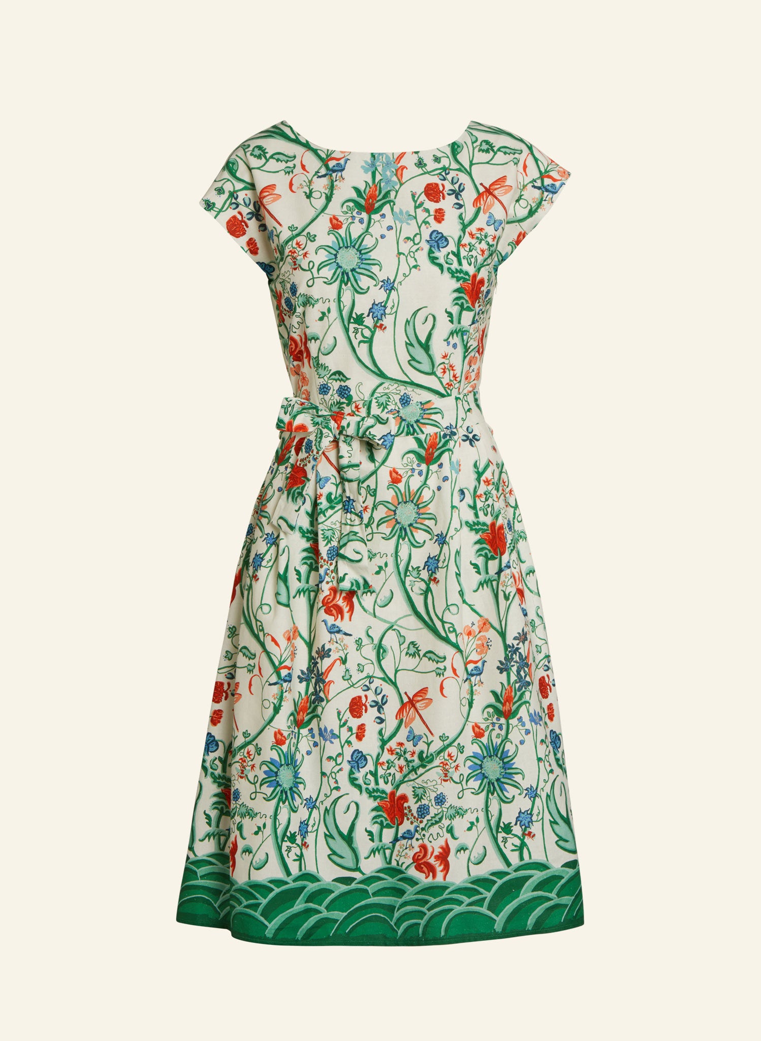 Archive Sale - Size 10 - Beatrice Cap - Ivory Tapestry Dress