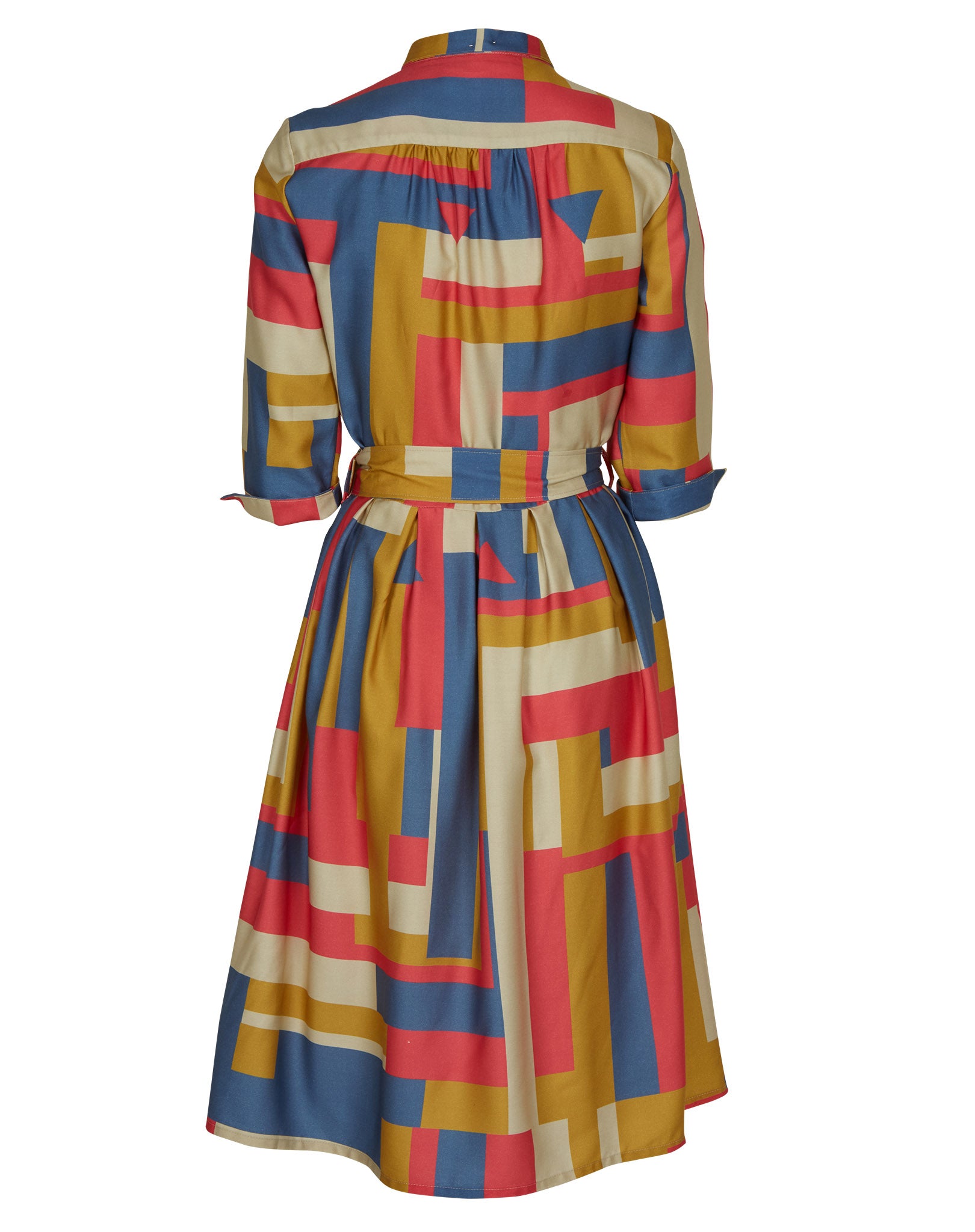 Cynthia - Tencel Coral Axis Dress
