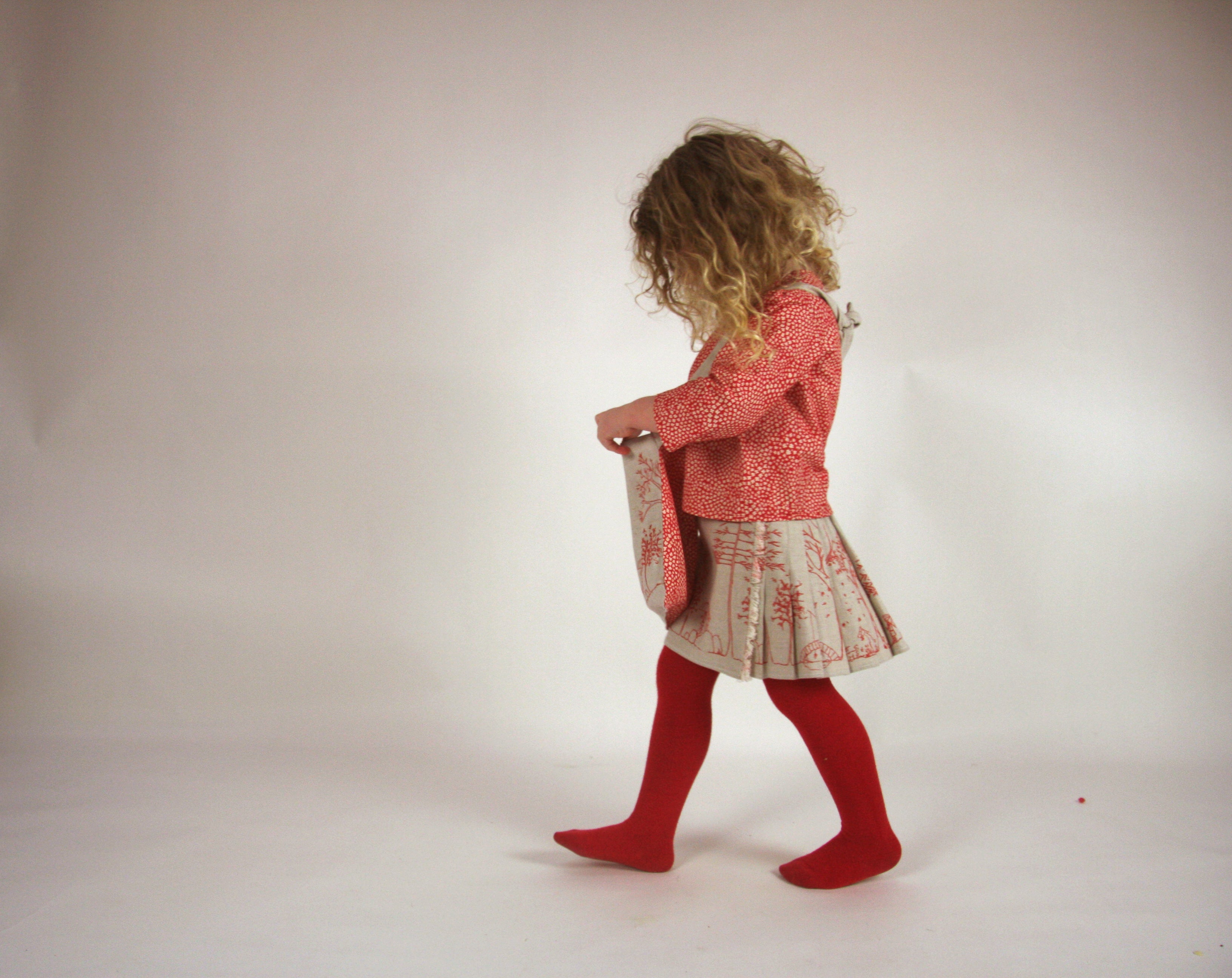 Archive Sale - Poppy - Izzy girl's blouse - Red poppy print