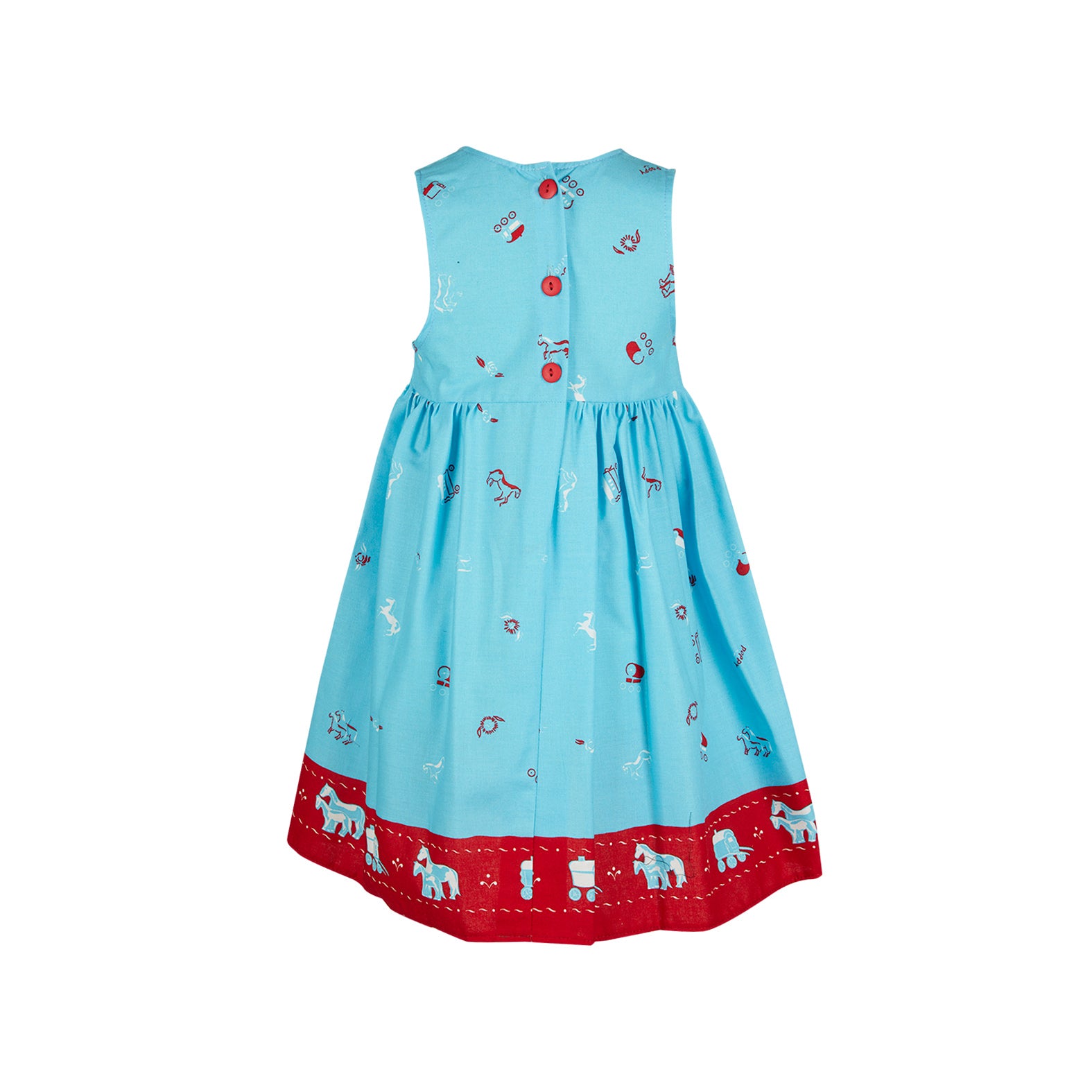 Archive Sale - Poppy - Katie Pinafore Dress - Gypsy Caravan Turquoise