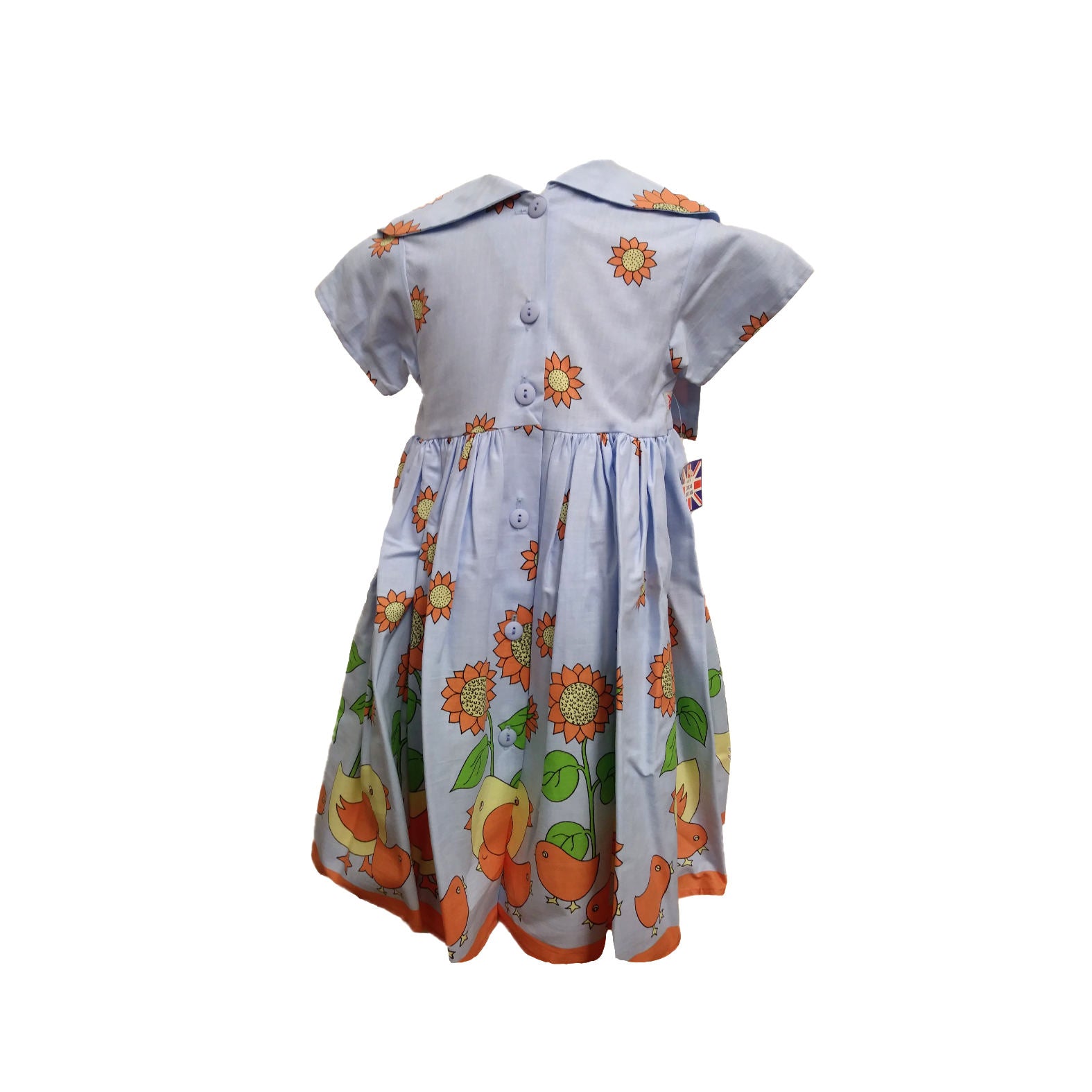 Archive Sale - Poppy - Age 2-3- Laura Dress - Blue Sunflower