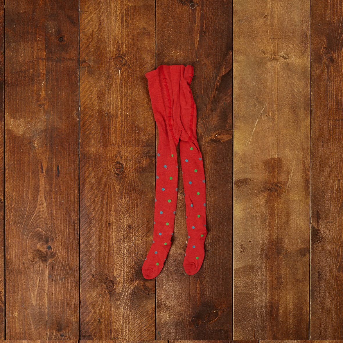 Children's Tights - Coral Polka Dot - Palava