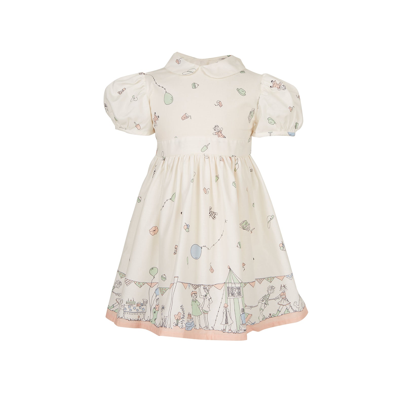 Archive Alice Girl's Dress - Birthday Bash Cream Pink
