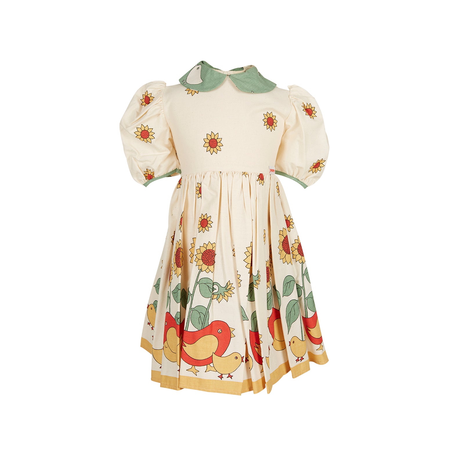 Archive Sale - Poppy - Age 2-3- Charlie Dress - Natural Sunflowers