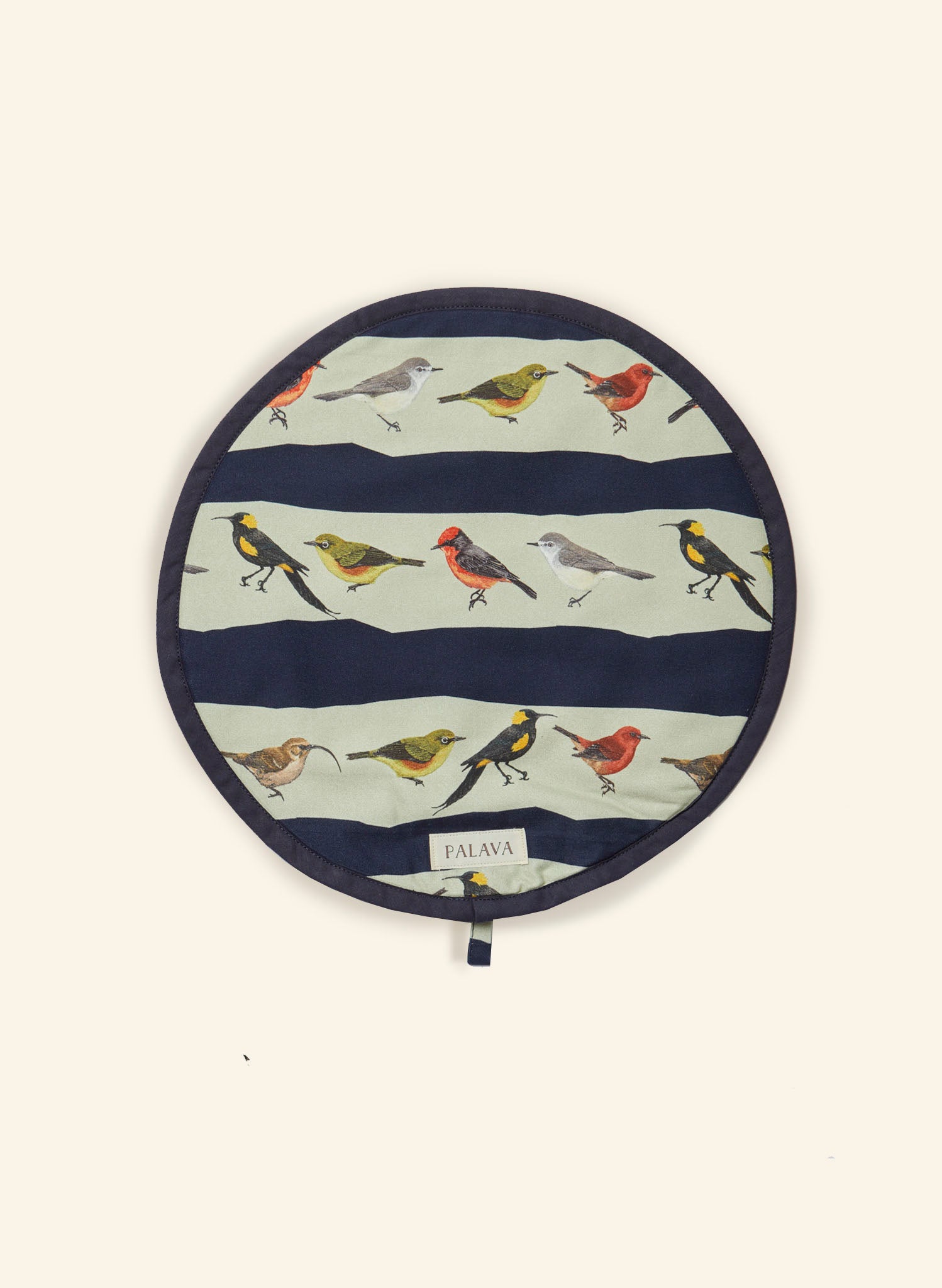 Aga Cover / Placemat - Navy Lost Birds