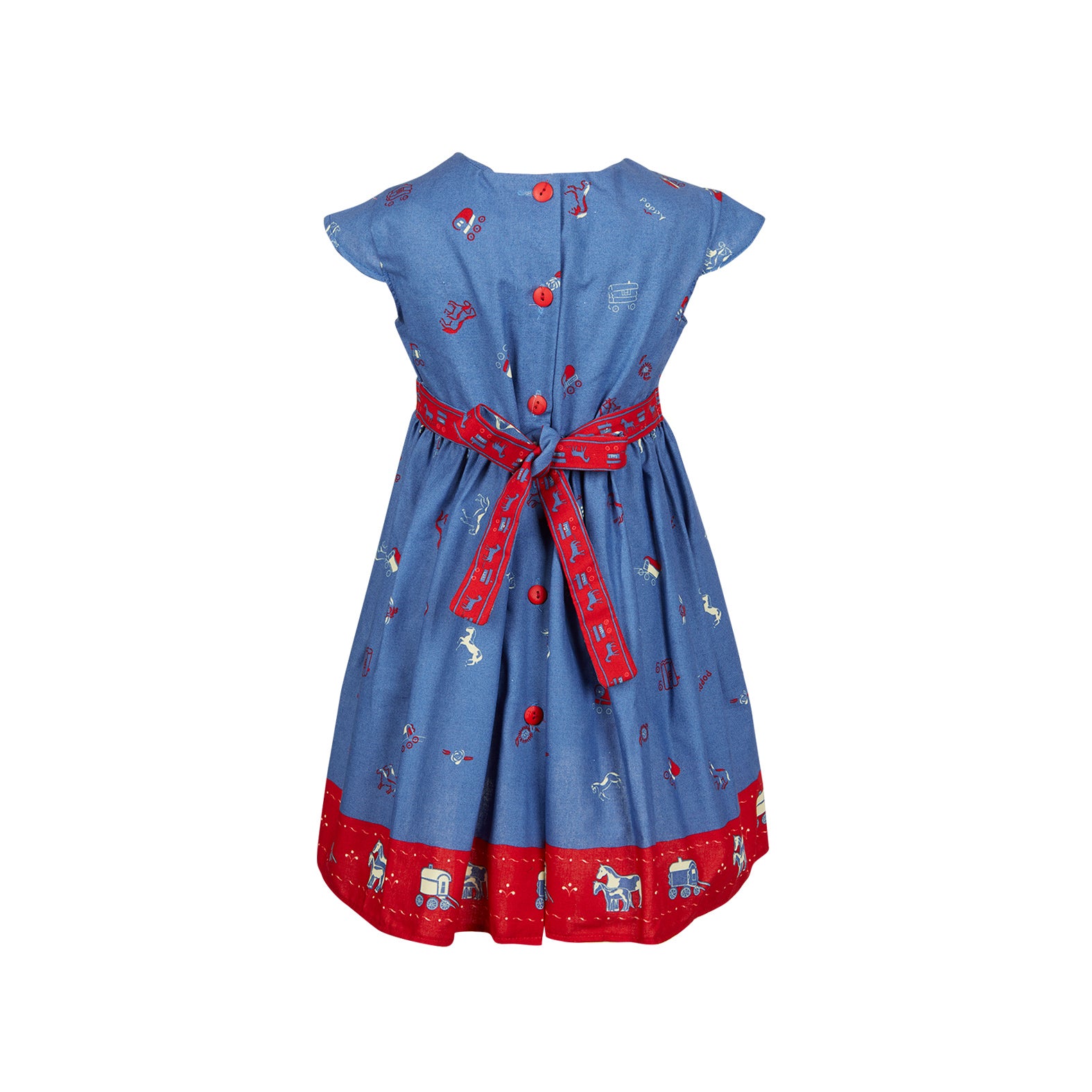 Archive Sale - Poppy - Alicia Dress - Royal Blue Gypsy Caravan