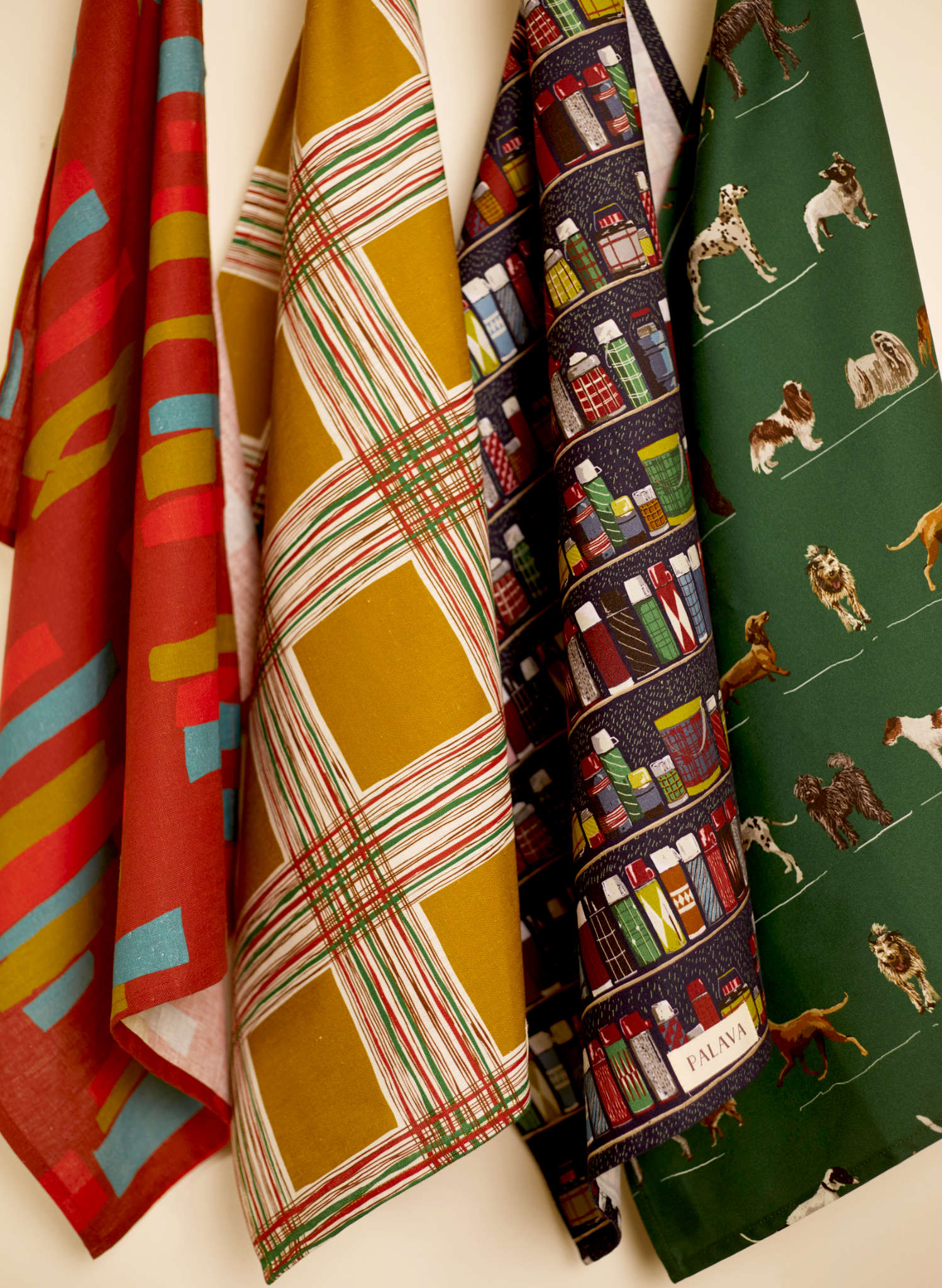 Tea Towel - Mustard Checks
