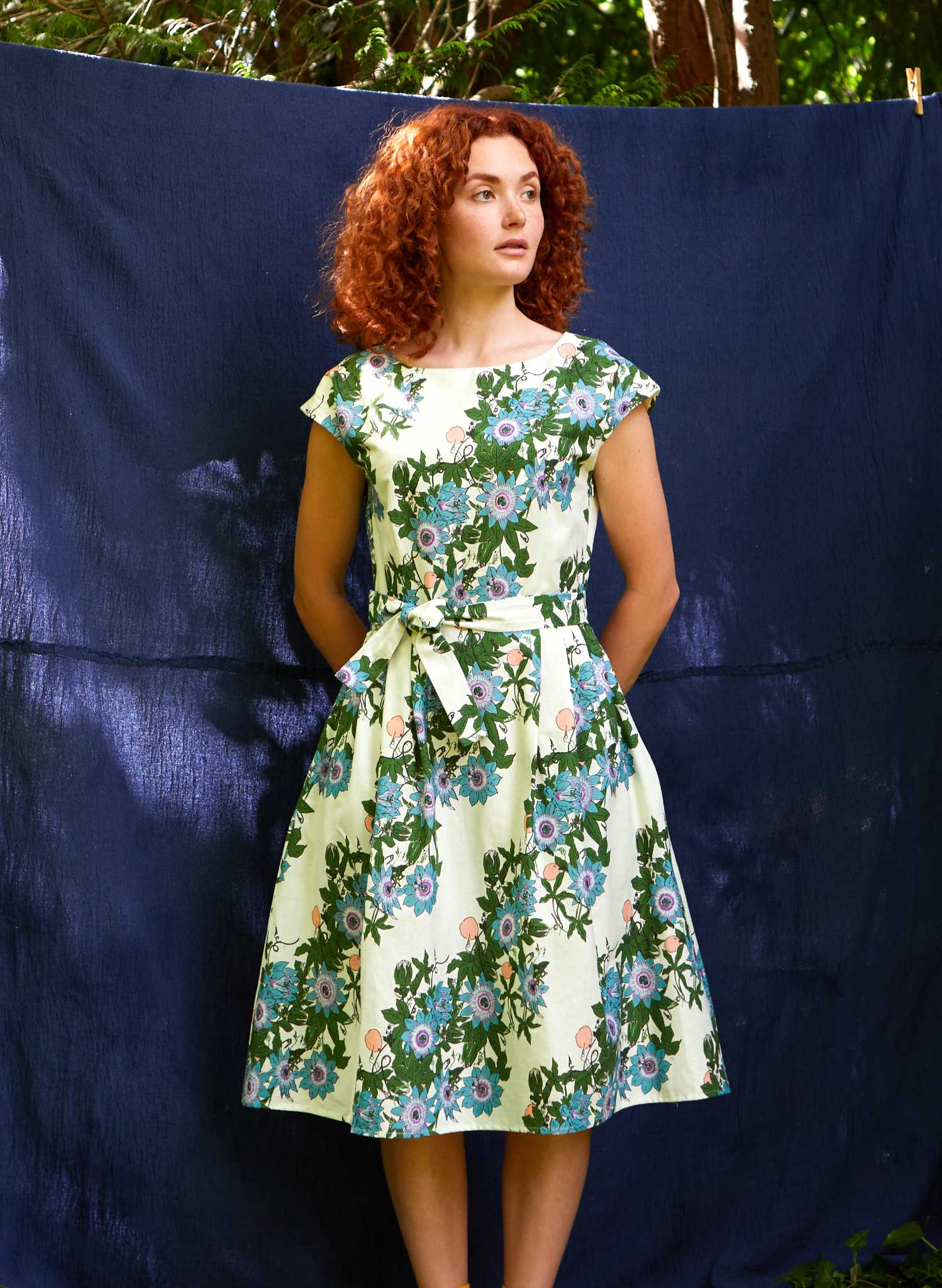 Beatrice Dress - Ivory Passionflower