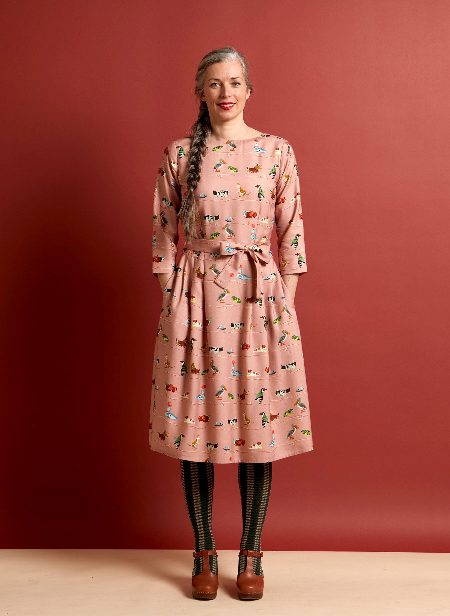 Archive sale - Beatrice - Pink Mechanical Toys Dress