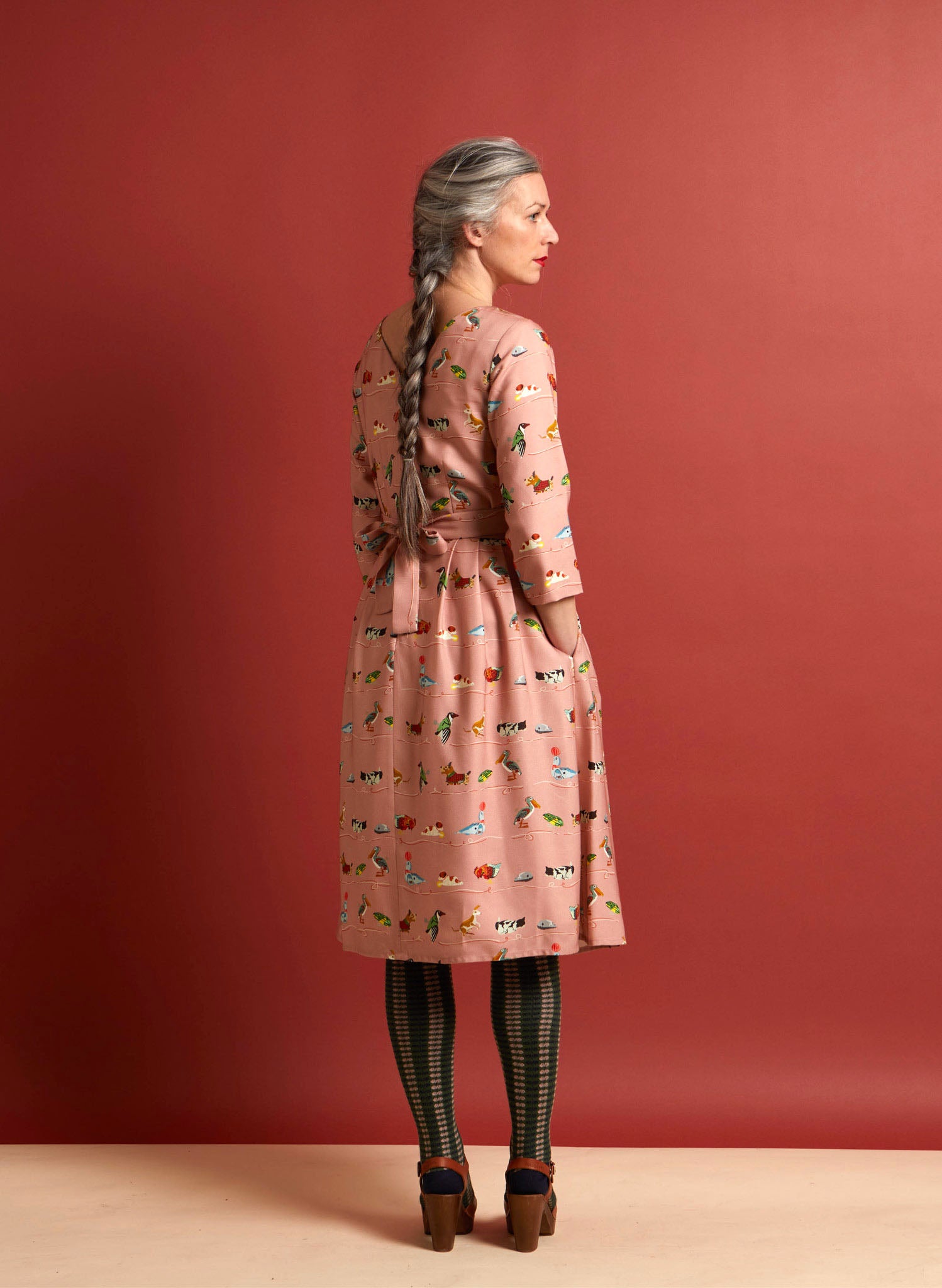 Archive sale - Beatrice - Pink Mechanical Toys Dress
