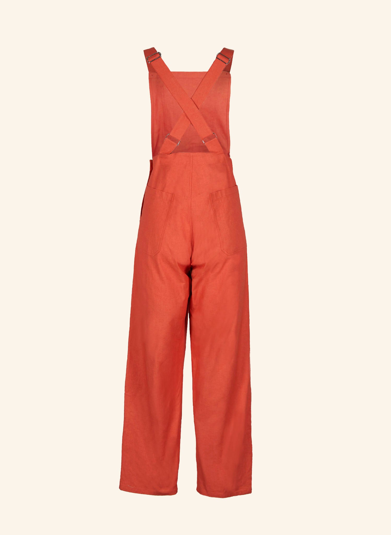 Bonnie Dungarees - Hot Coral