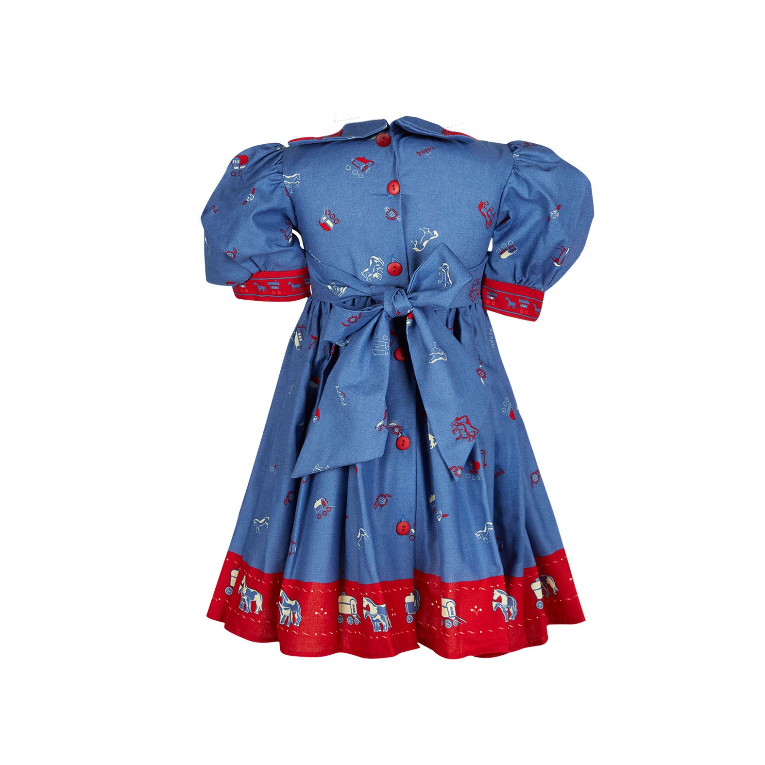 Archive Sale - Poppy - Charlie Dress - Royal Blue Gypsy Caravan