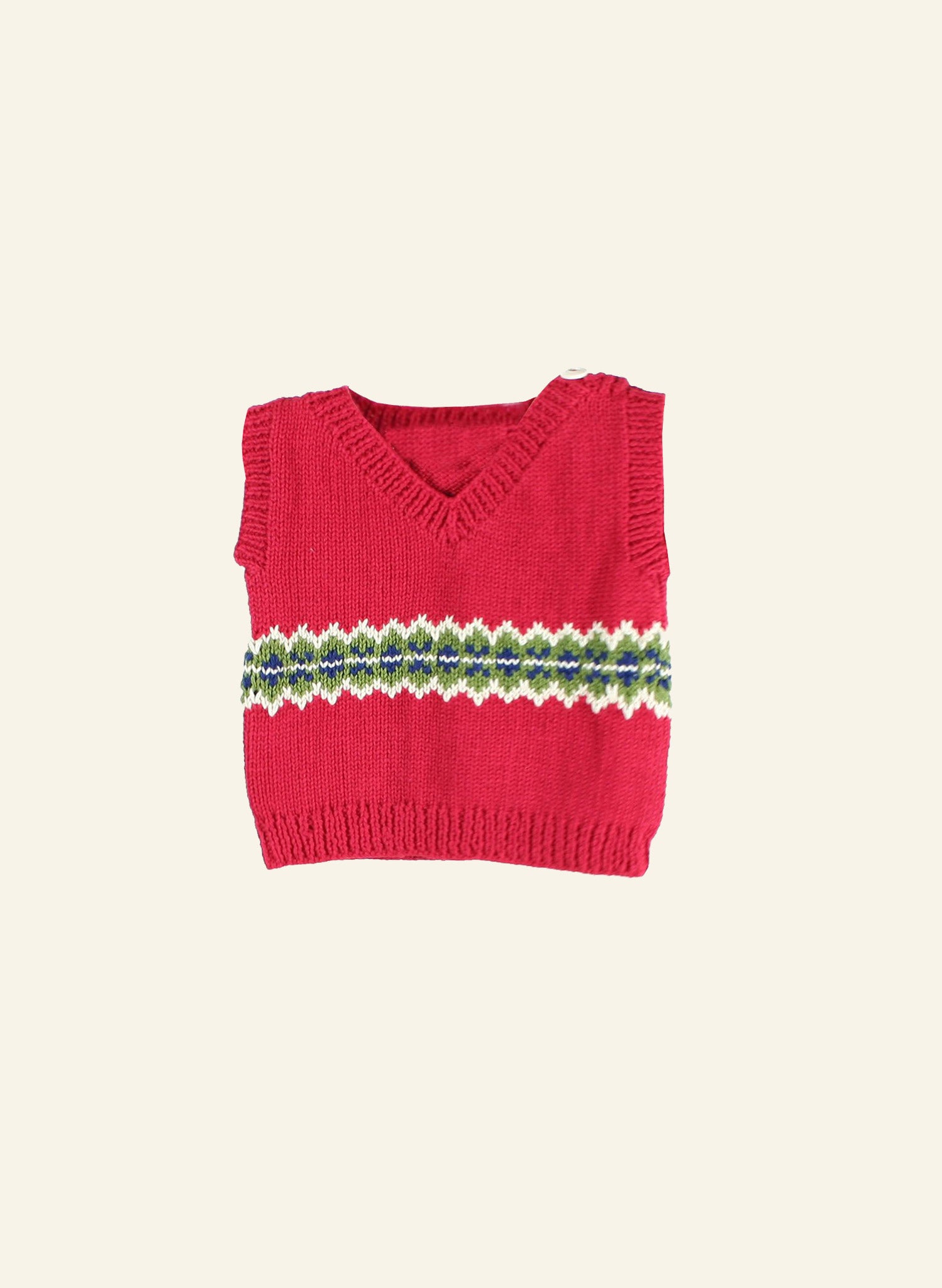 Sample Sale - 0-6M - Tank Top - Red Zig Zag
