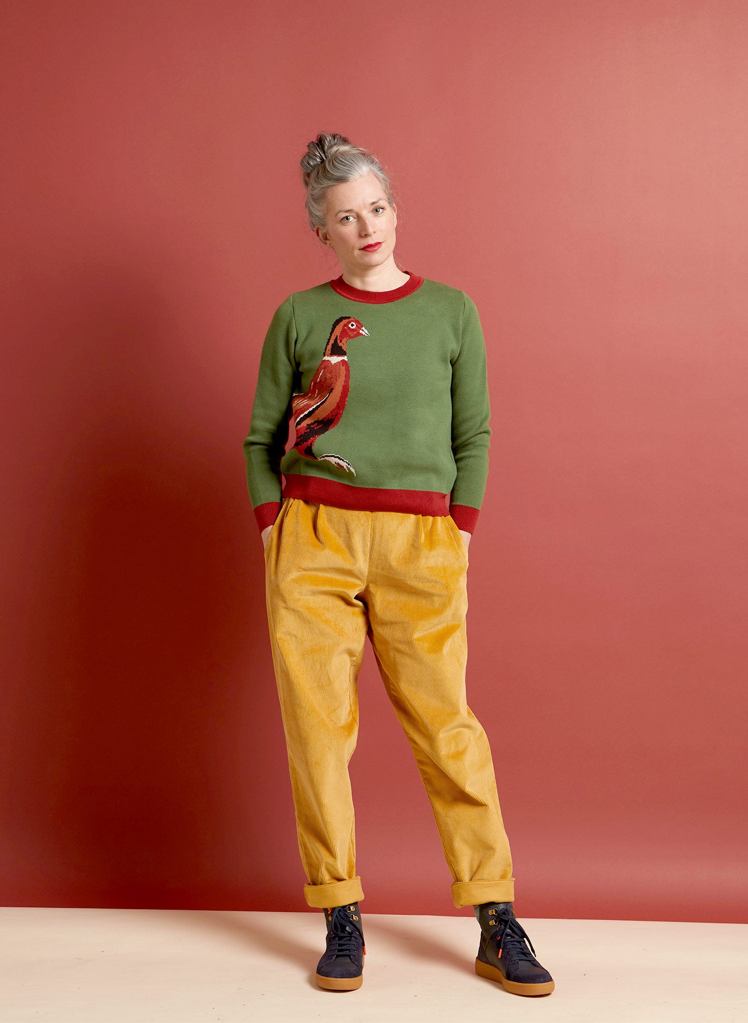 Esther Long - Green Pheasant Jumper