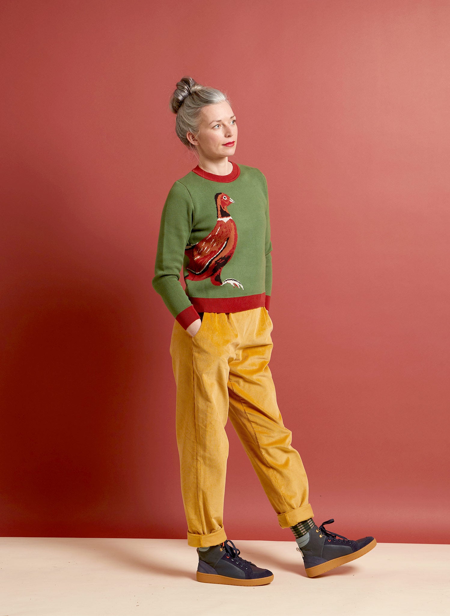 Esther Long - Green Pheasant Jumper