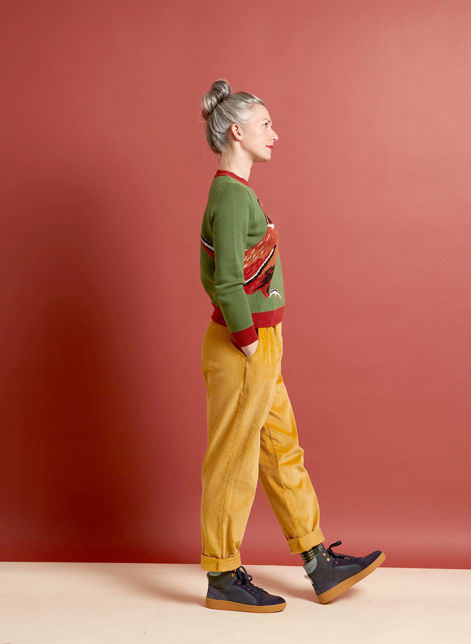 Esther Long - Green Pheasant Jumper