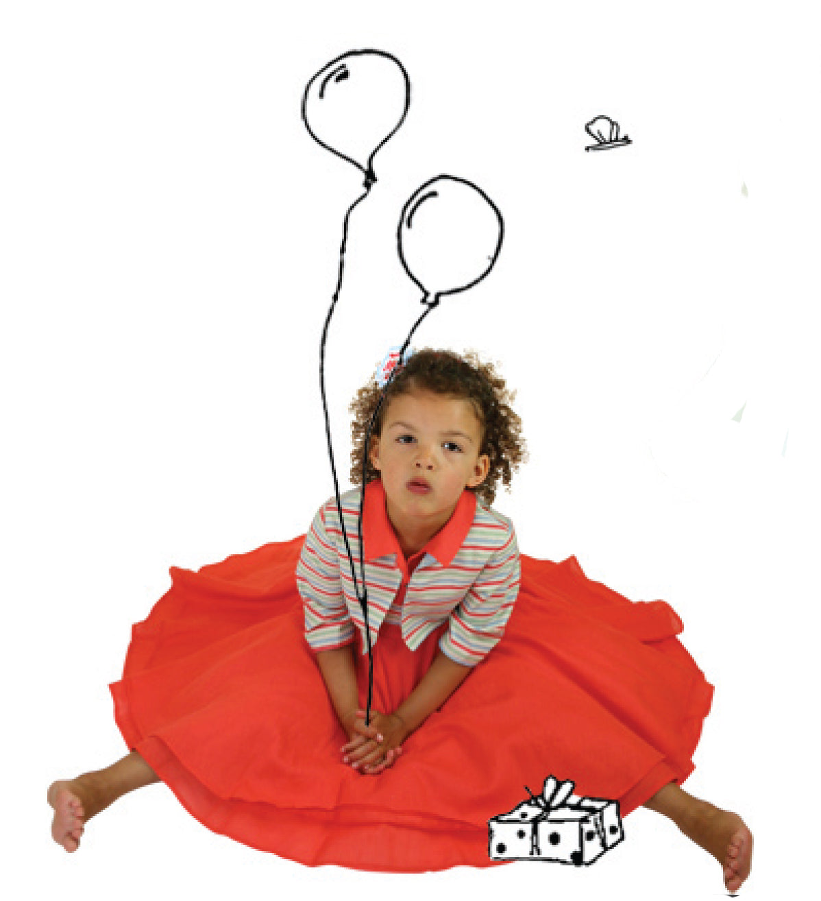 Archive Sale - Poppy - Children's Bolero Jacket - Primary Stripe Reversible