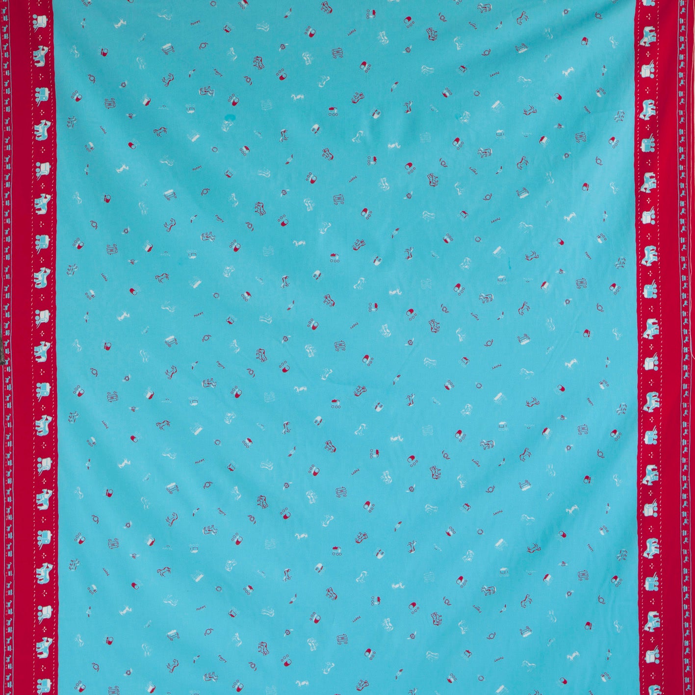 Gypsy Caravan Turquoise Fabric - Cotton