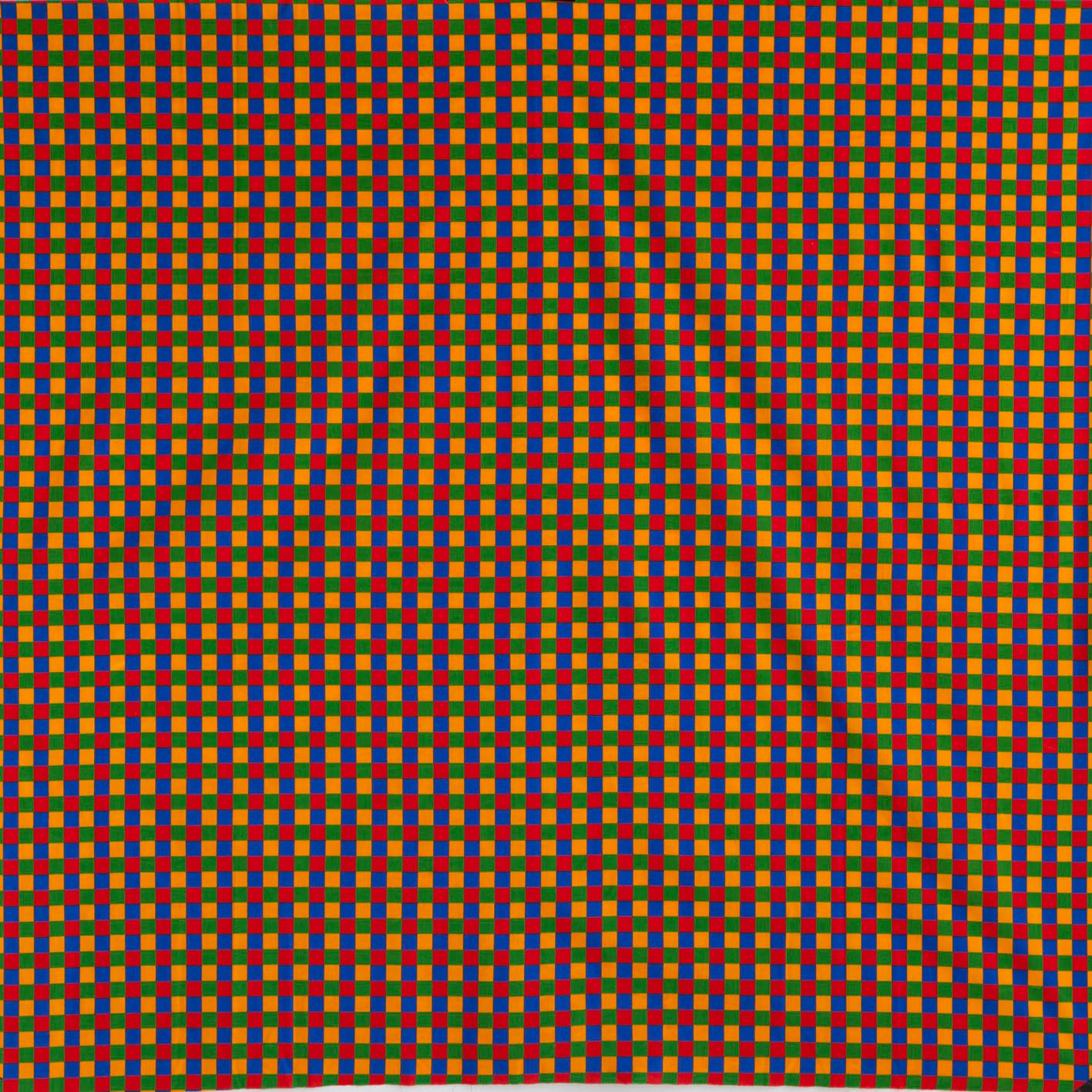 Primary check print Fabric - Cotton