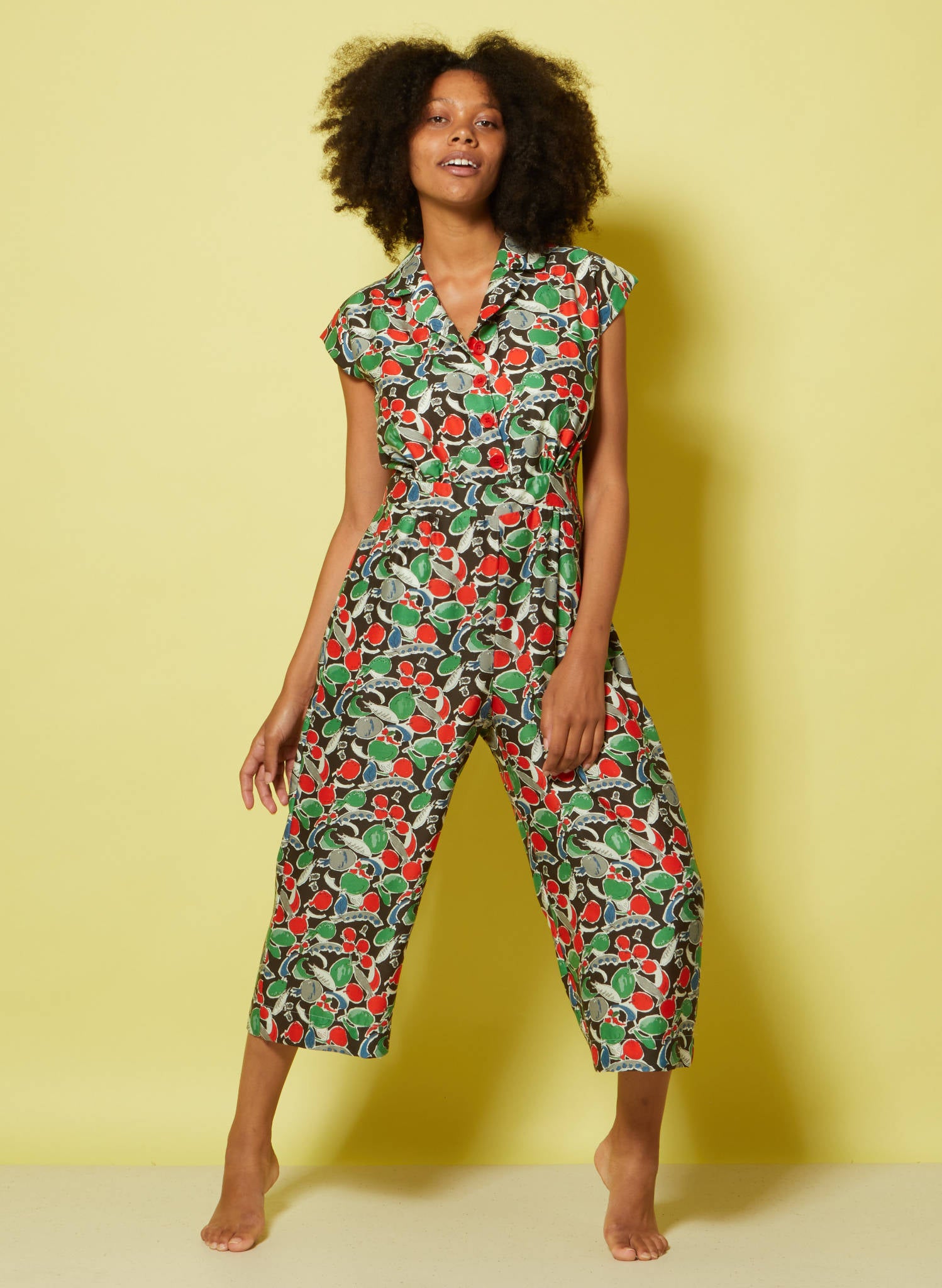 Archive Sale - Francesca - Black Grow Your Own Jumpsuit