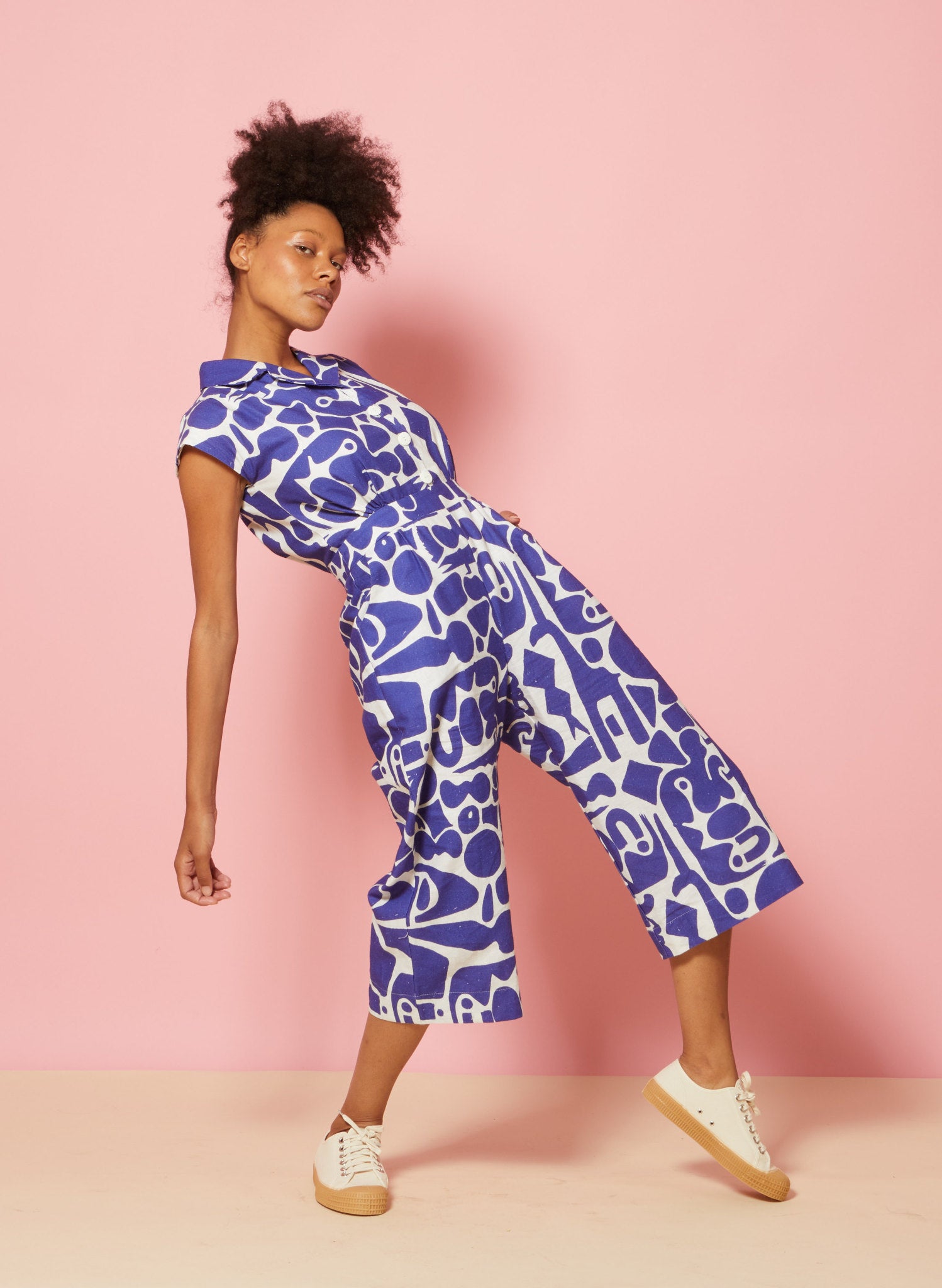 PRE LOVED - Francesca - Blue Cave Jumpsuit