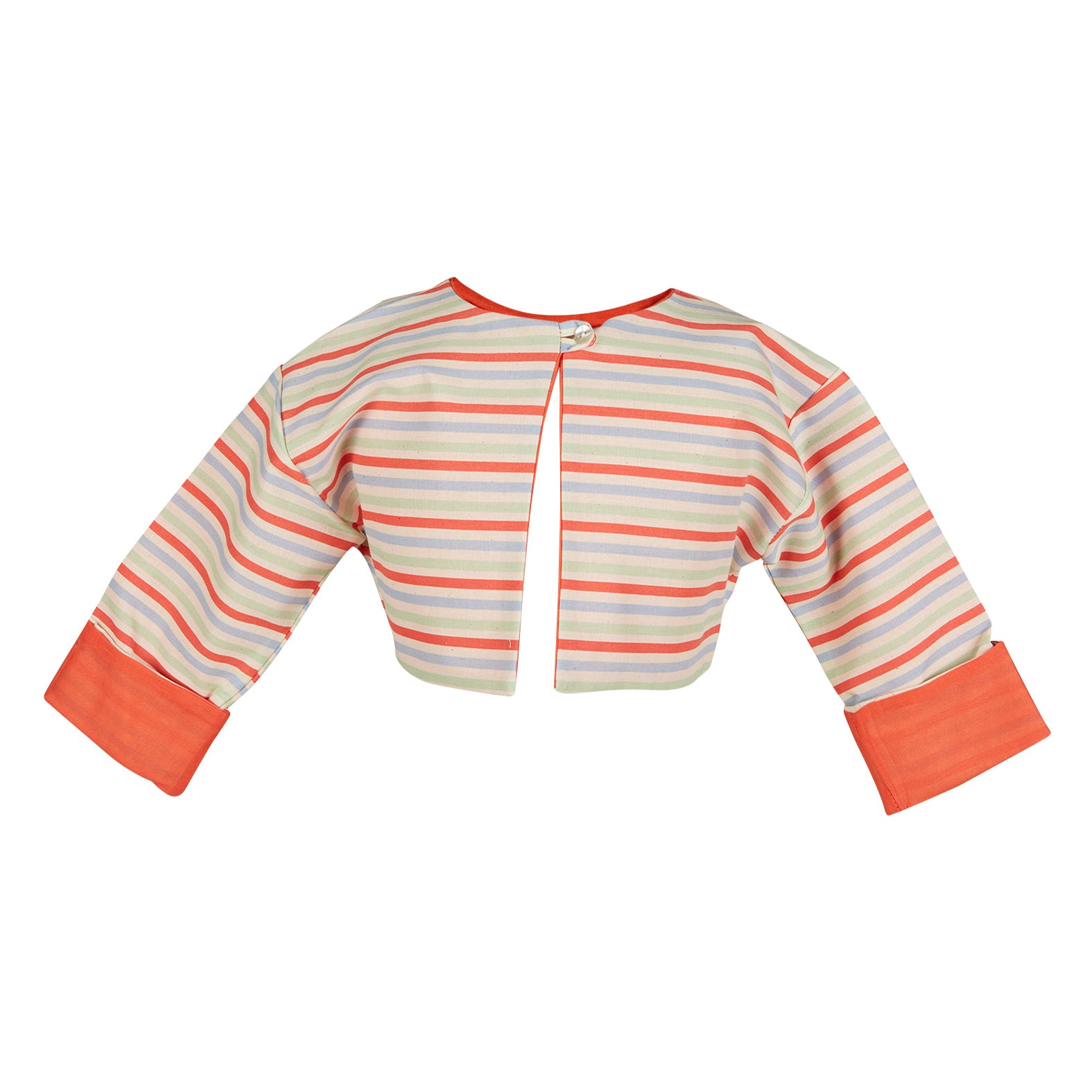 Archive Children's Bolero Jacket - Primary stripe reversible
