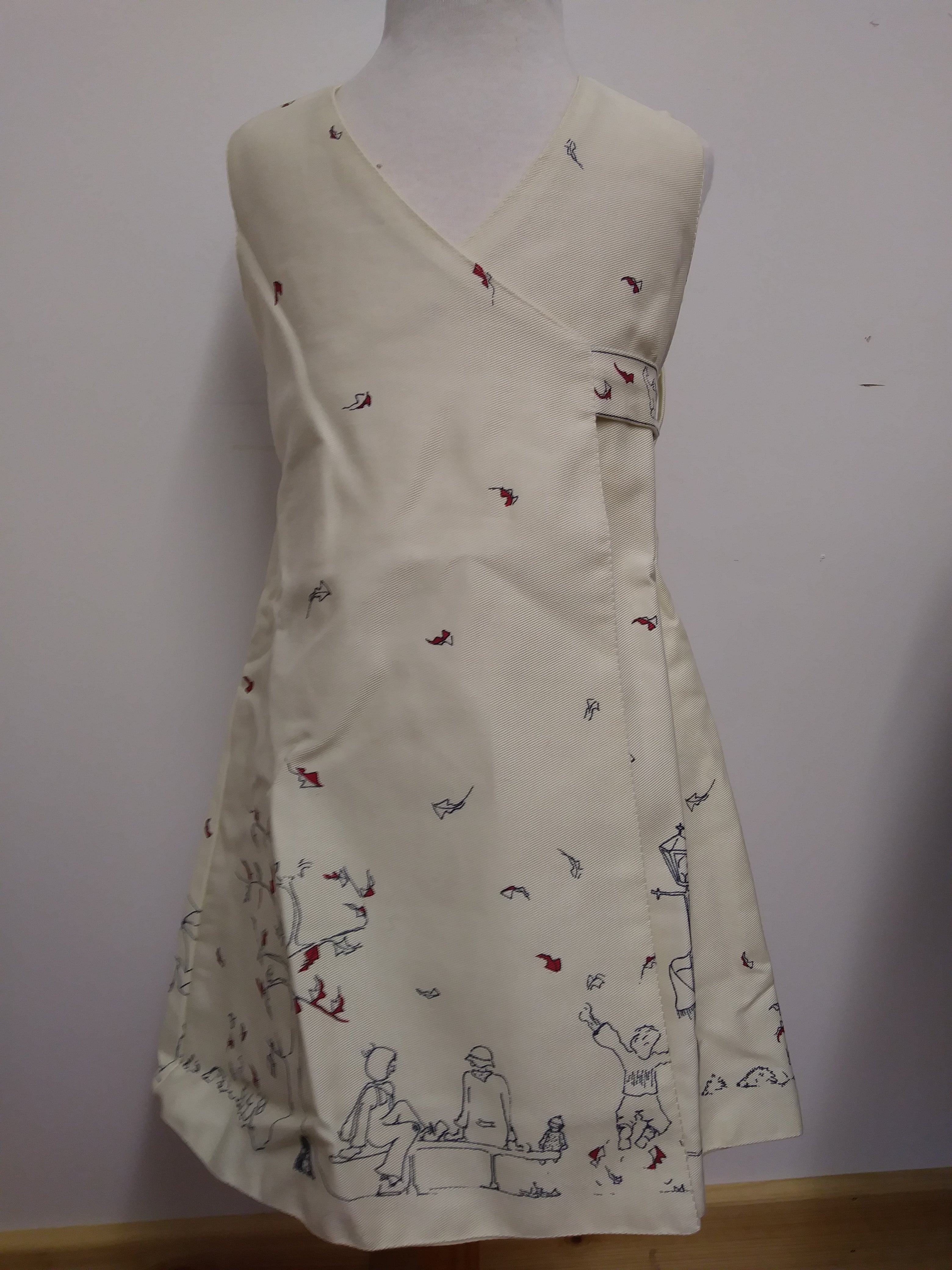 Archive Sale - Age 2-3- Junko dress - Aunt Eva cream