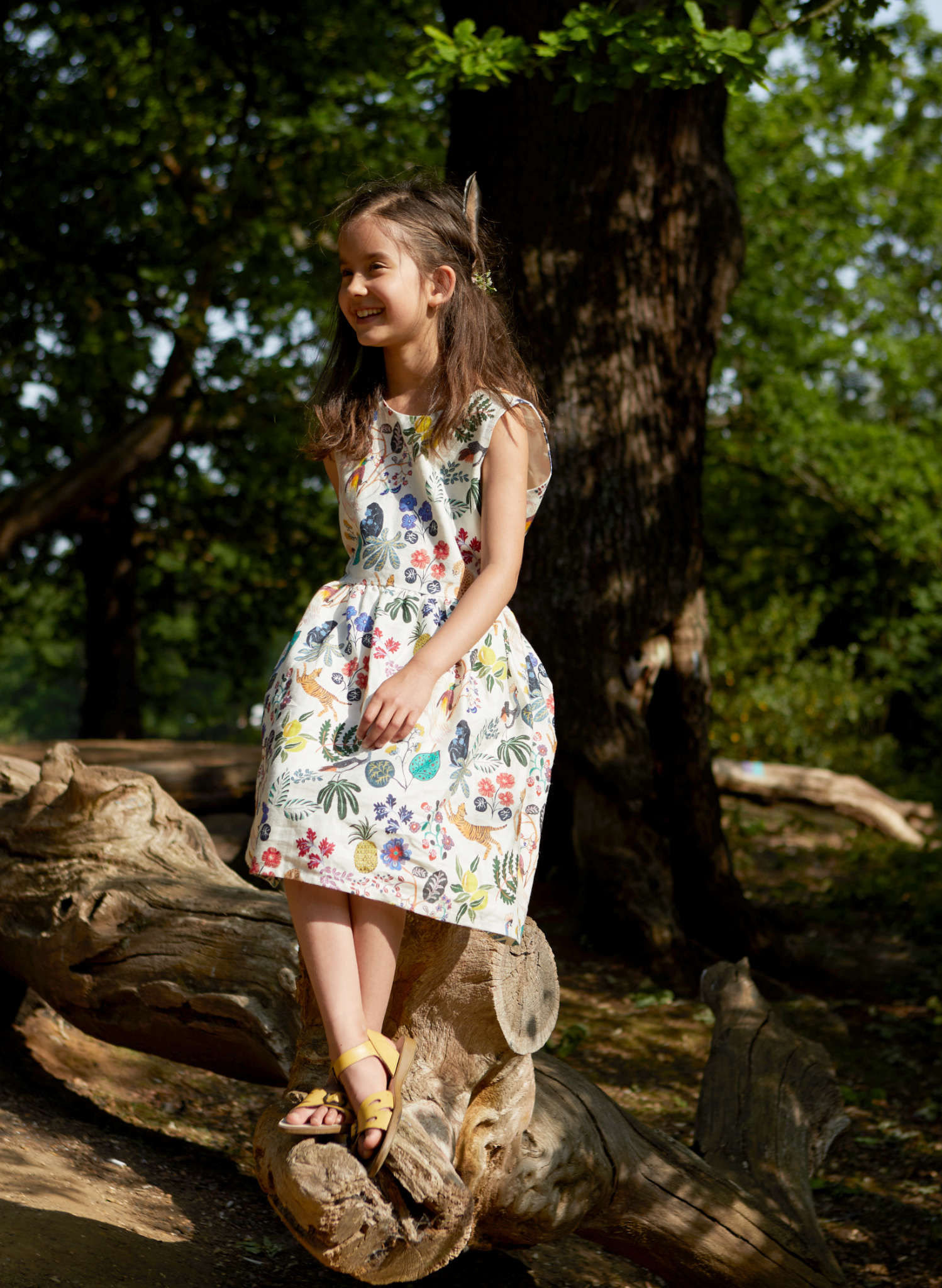 Martha Children's Dress - Paradise Garden