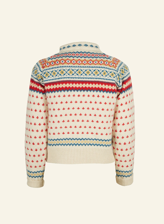 Heritage - 100% British Wool Cardigan - Molly Cream