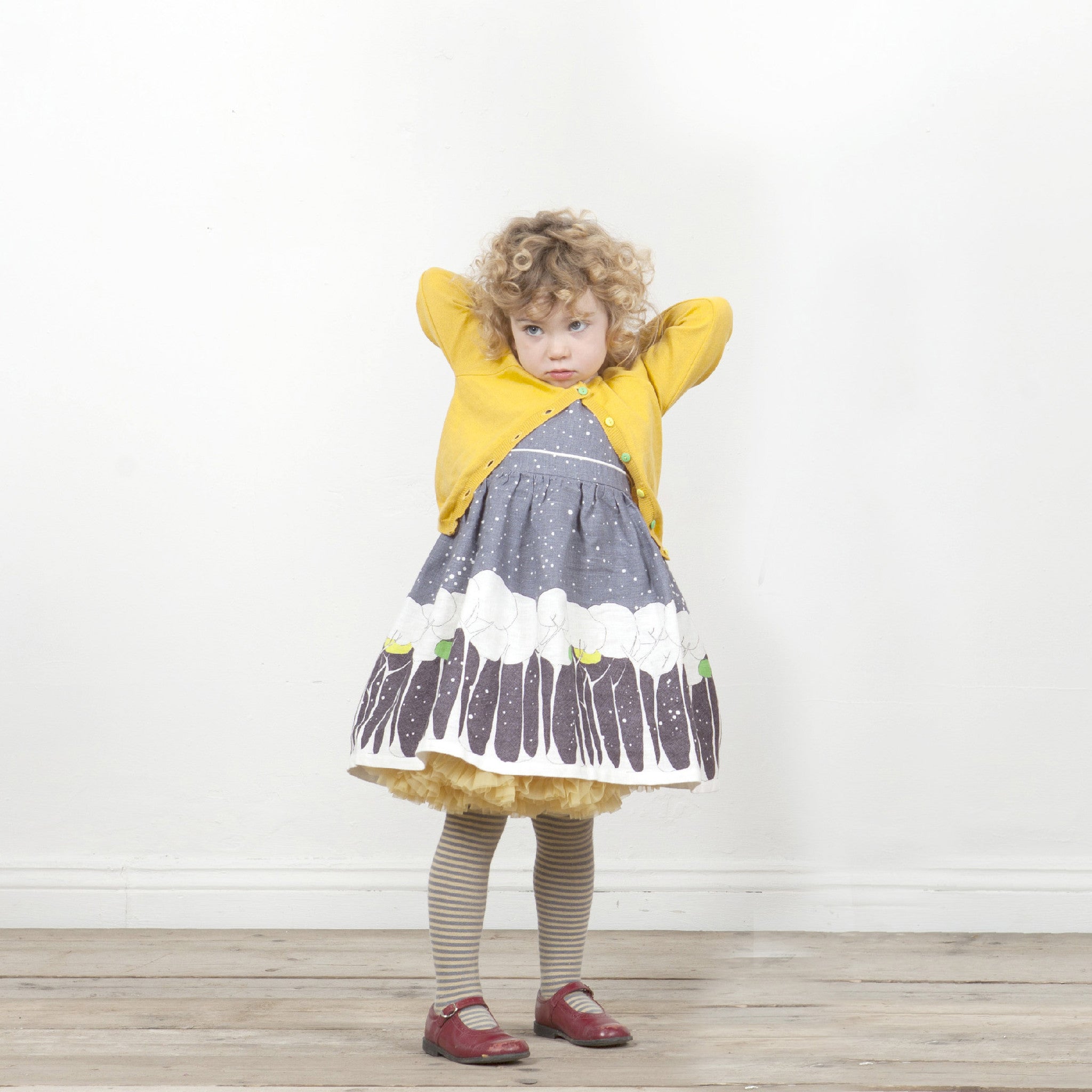 Children's Classic Cardigan - Mustard - Palava