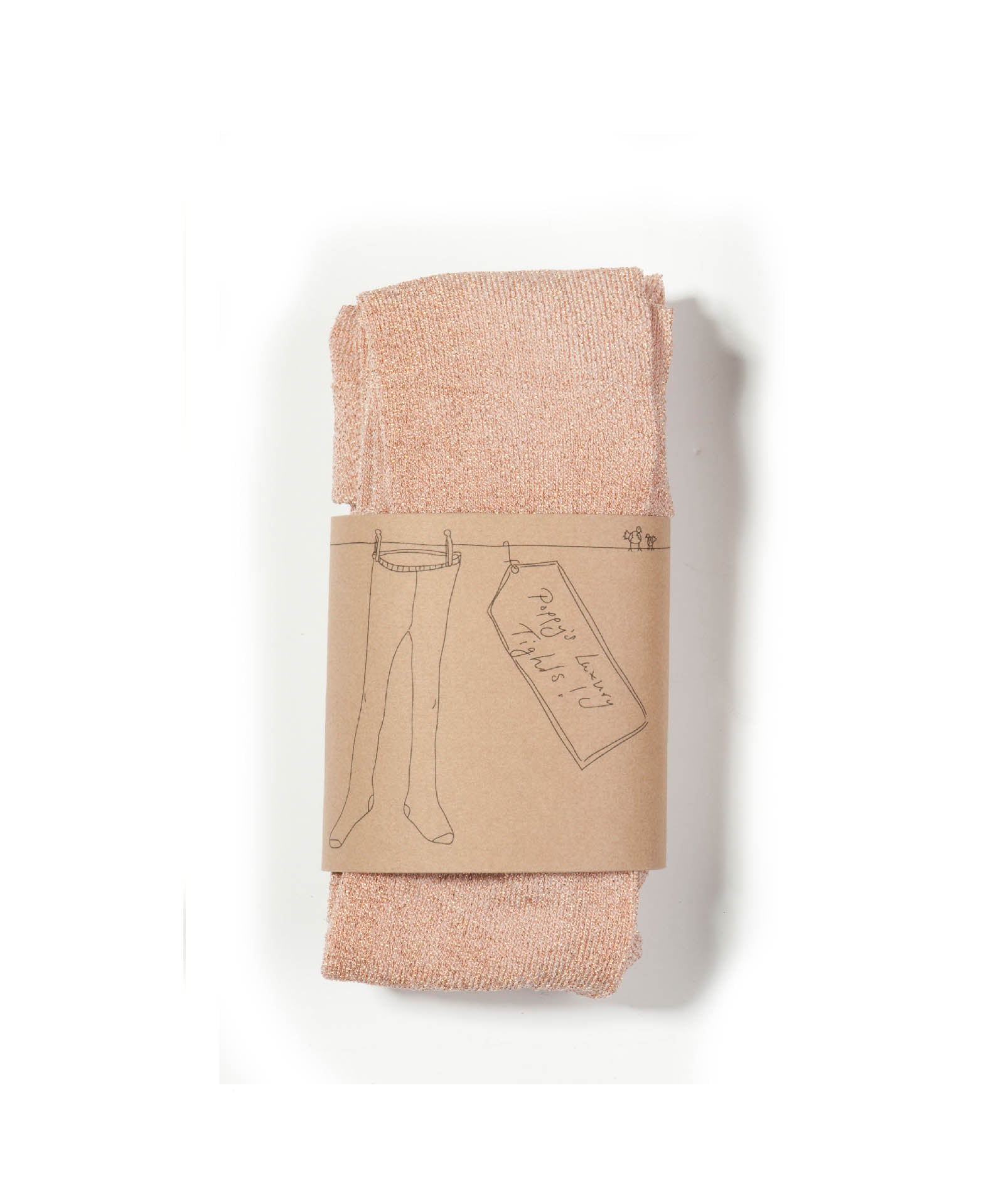 Sample Sale - Children's Tights - Sparkly Gold