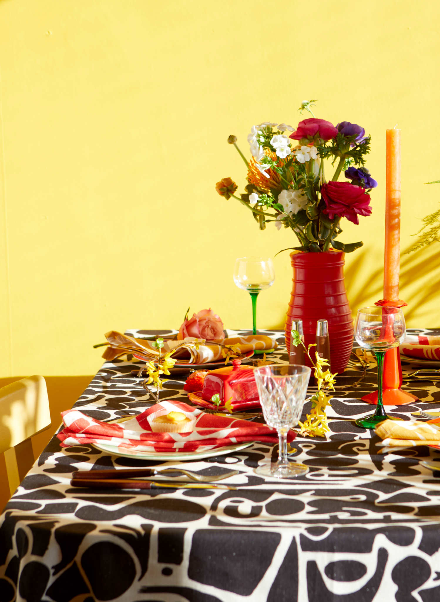 Napkin Set - Red Cave