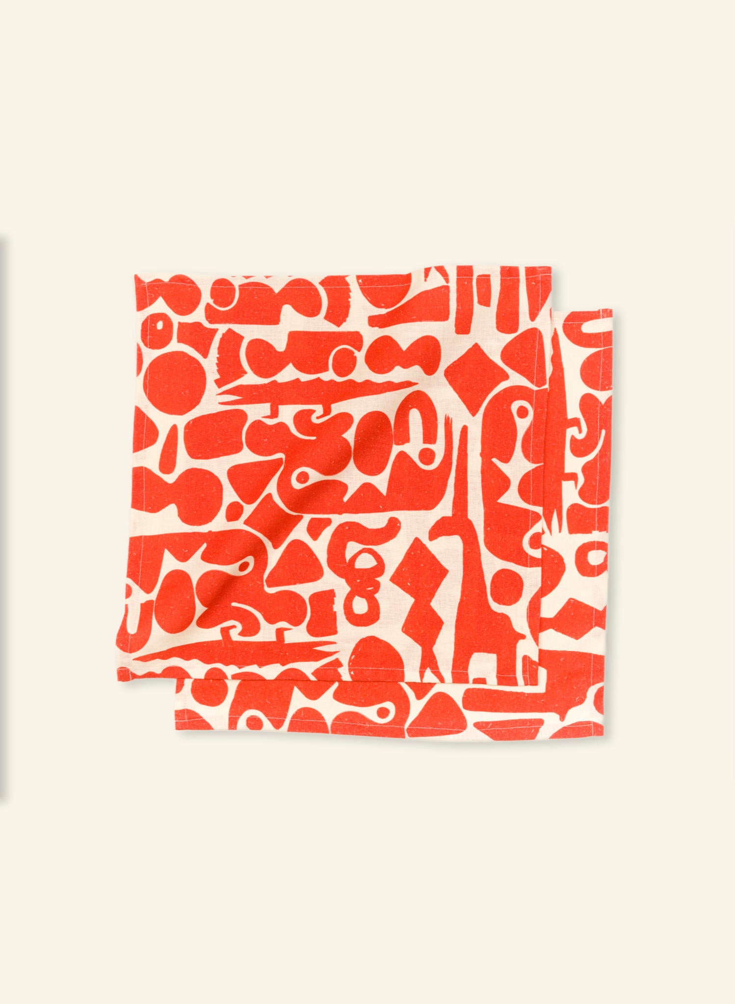 Napkin Set - Red Cave