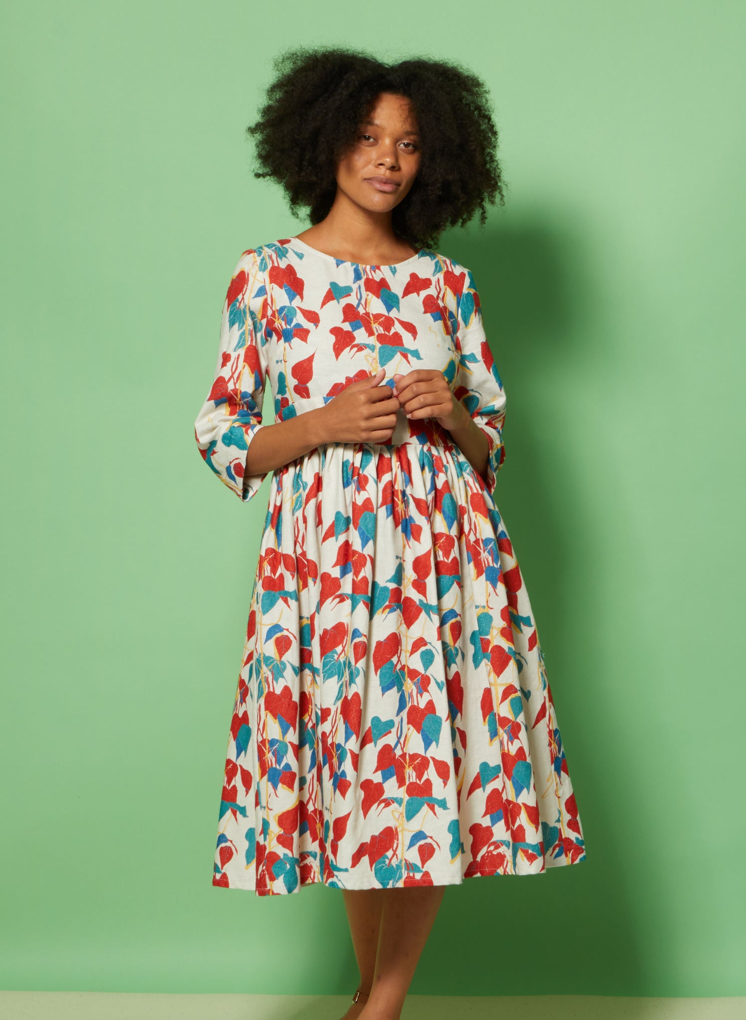 Archive Sale - Philippa Dress - Red Chillies