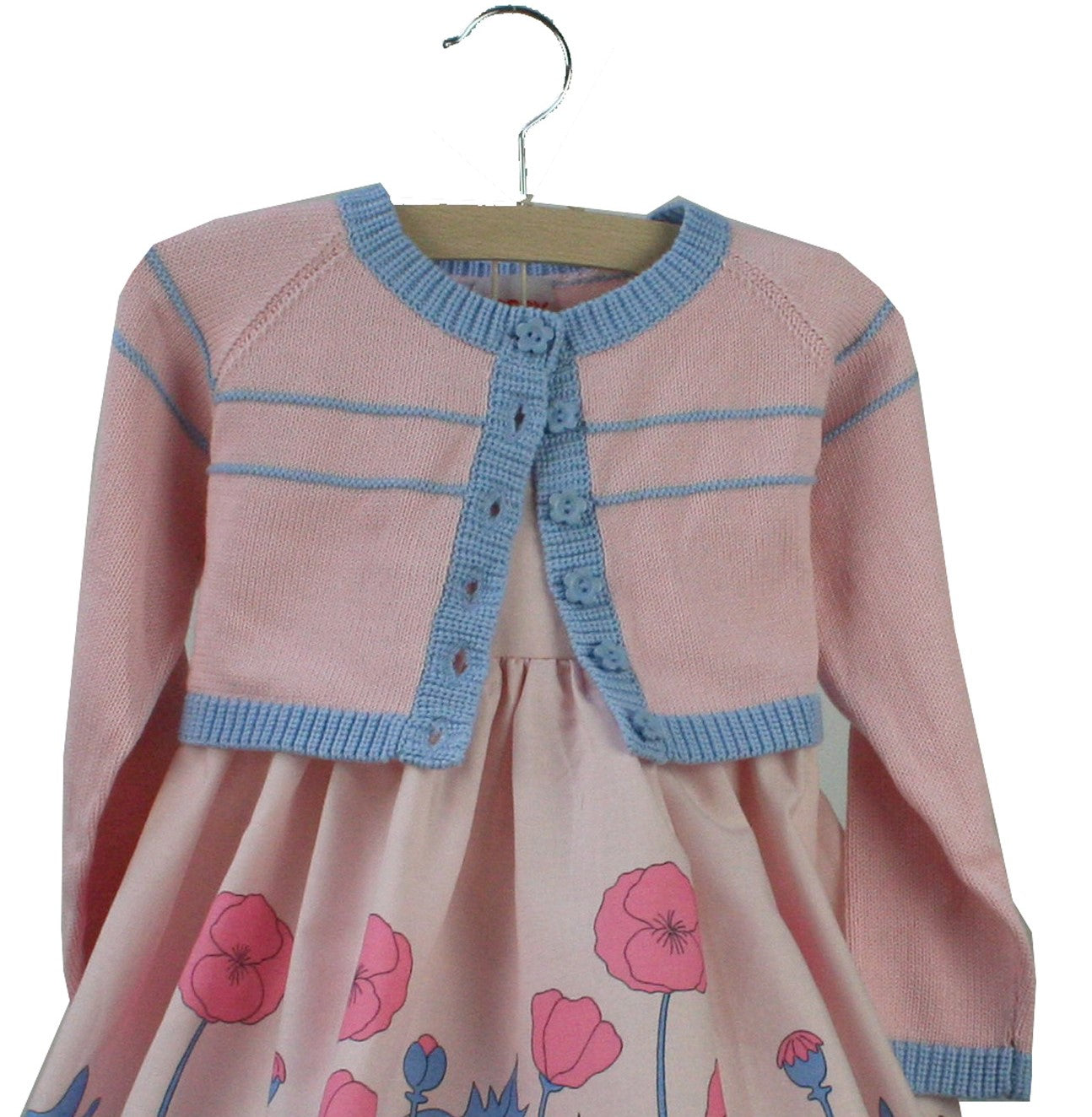 Archive Poppy - Children's Pink Bolero cardigan