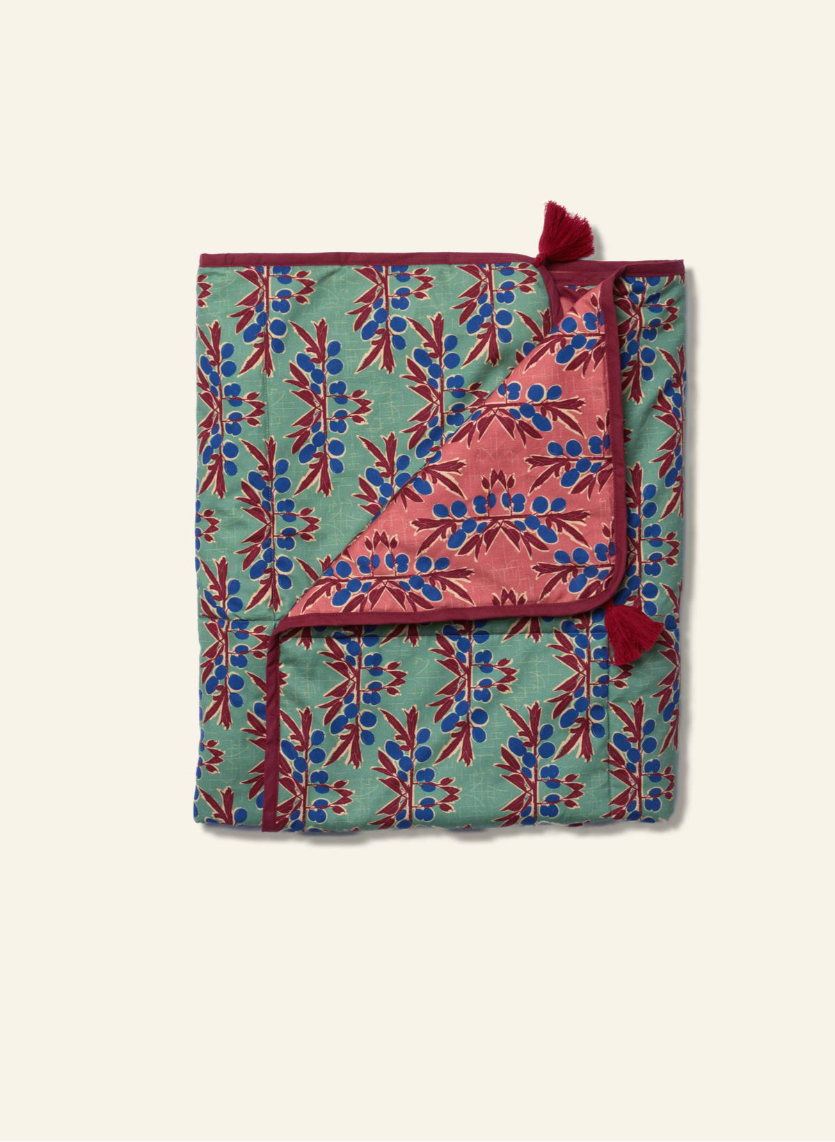 Quilted Blanket - Nouveau Plum