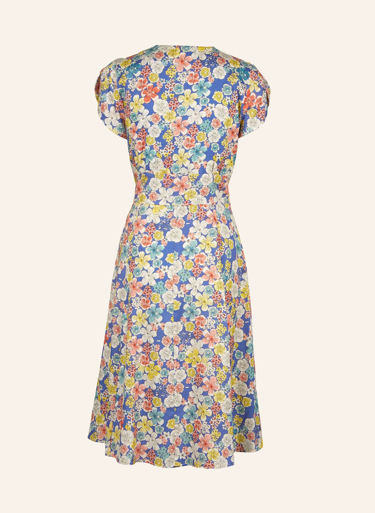 Palava RIta Blue Hibiscus dress made from Tencel