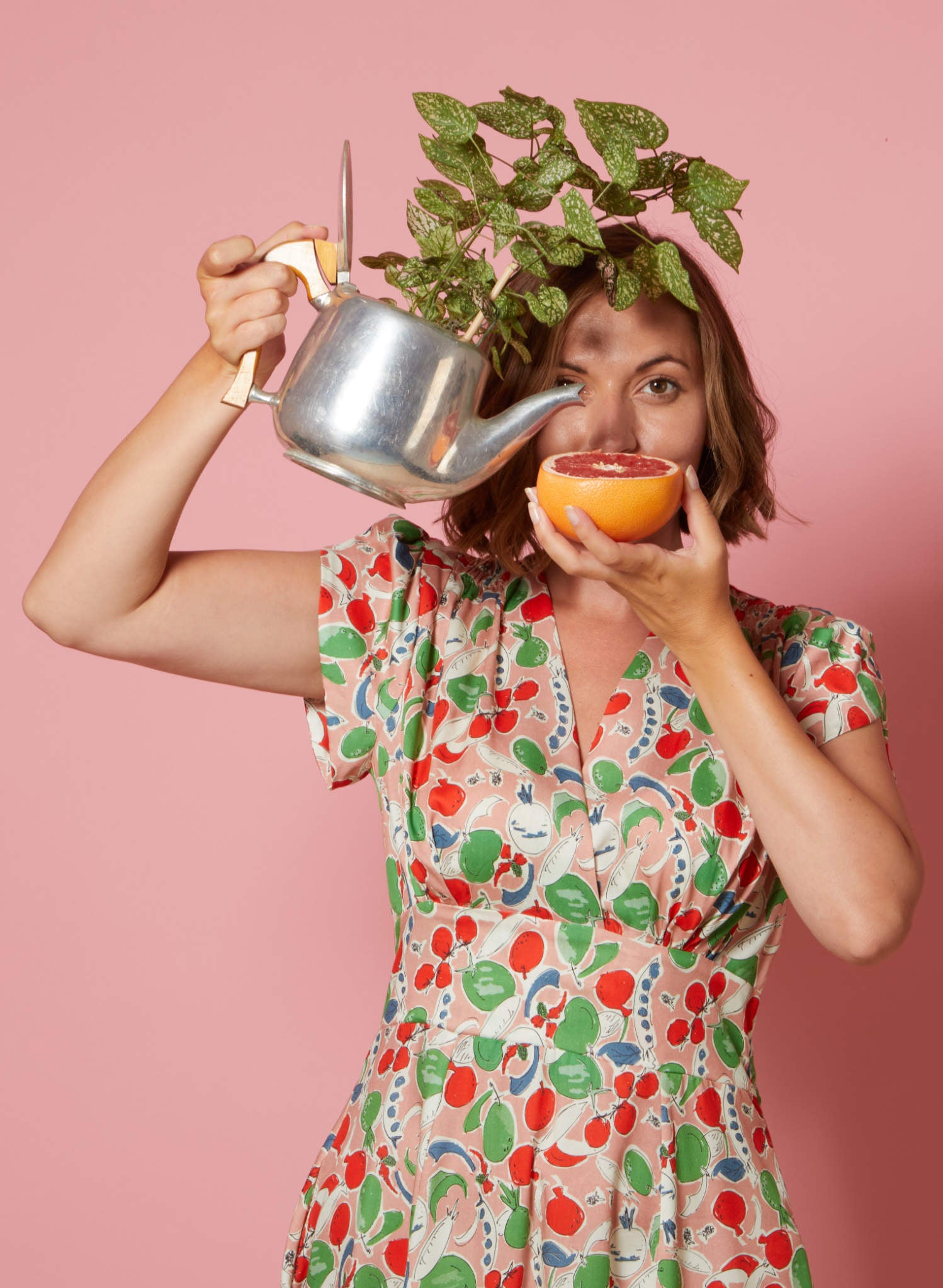 Archive Sale - Rita Dress - Pink Grow Your Own