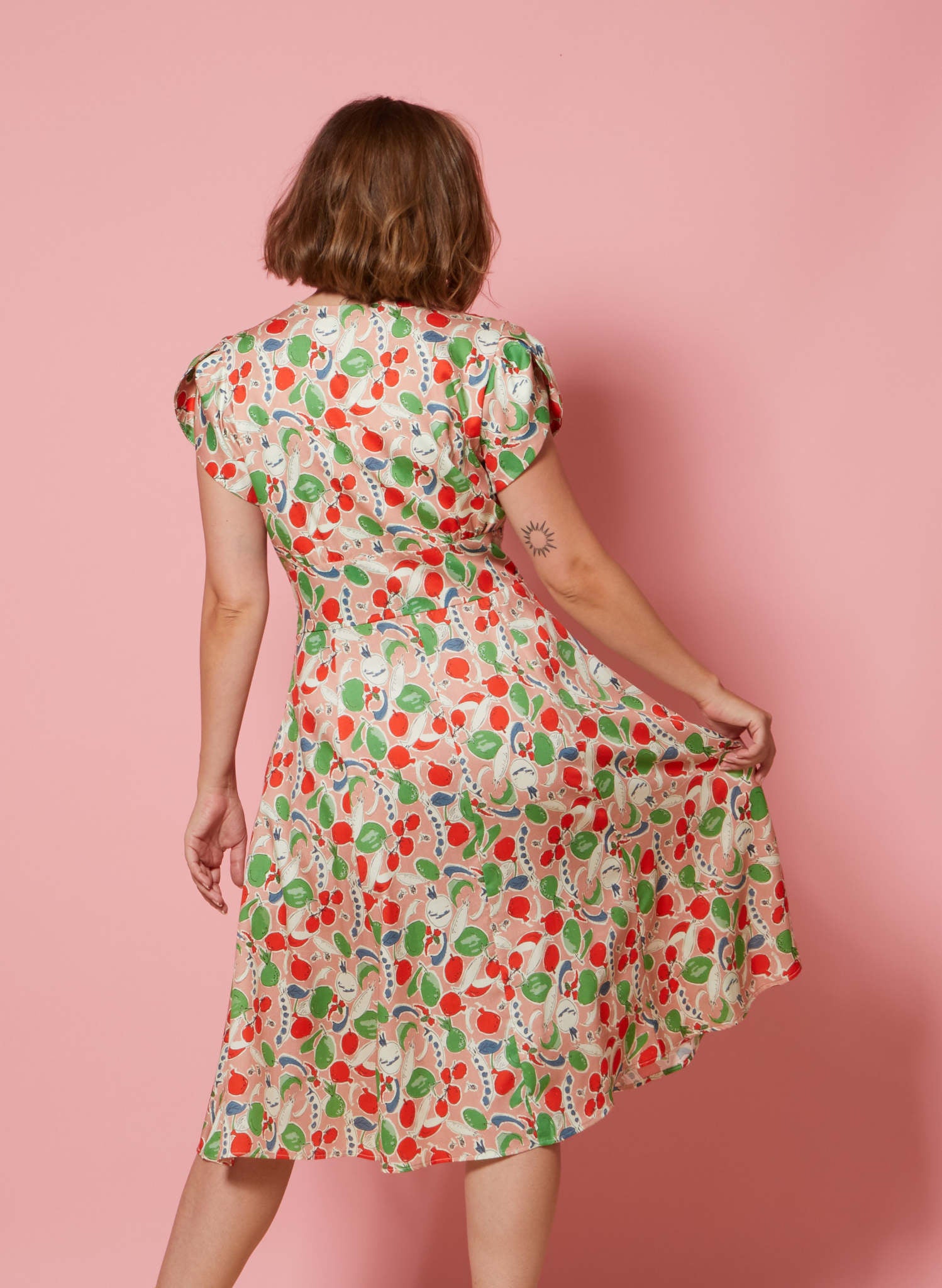 Archive Sale - Rita Dress - Pink Grow Your Own