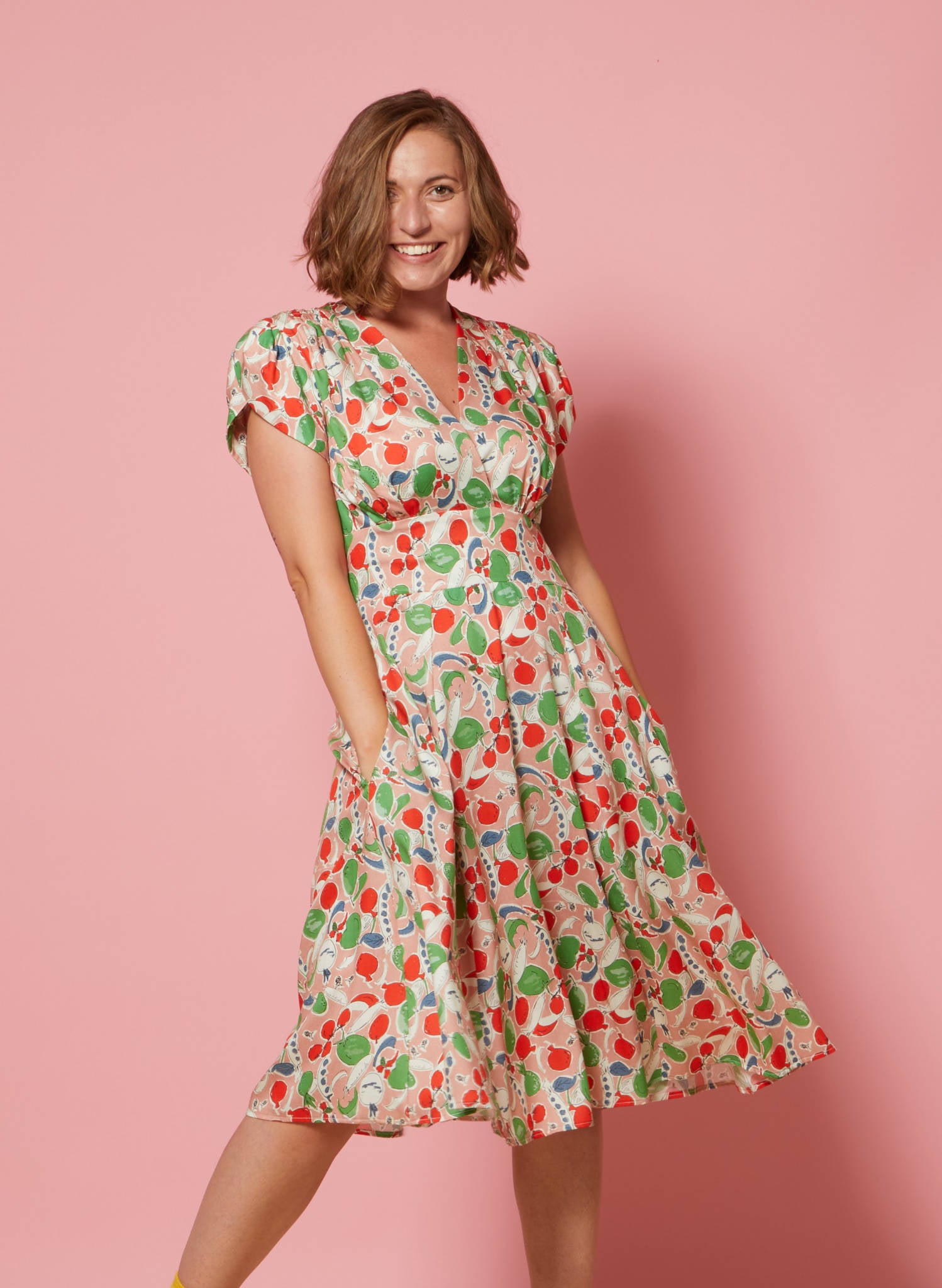 Archive Sale - Rita Dress - Pink Grow Your Own