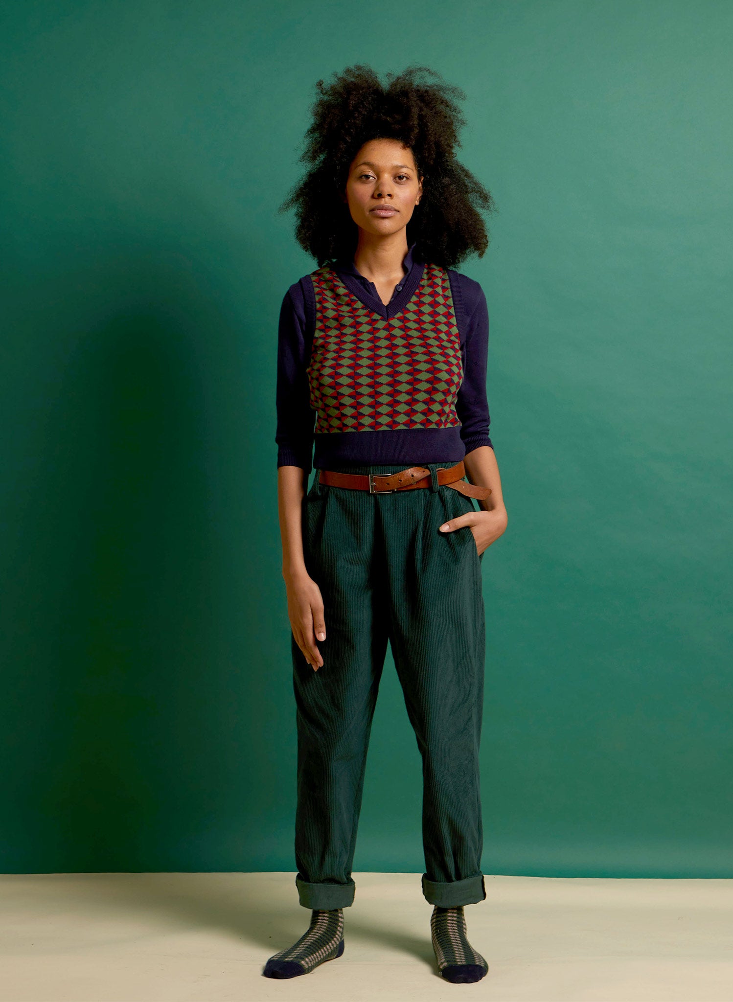 Archive Sale - Size S - Shirley - Navy Harman Tank Top
