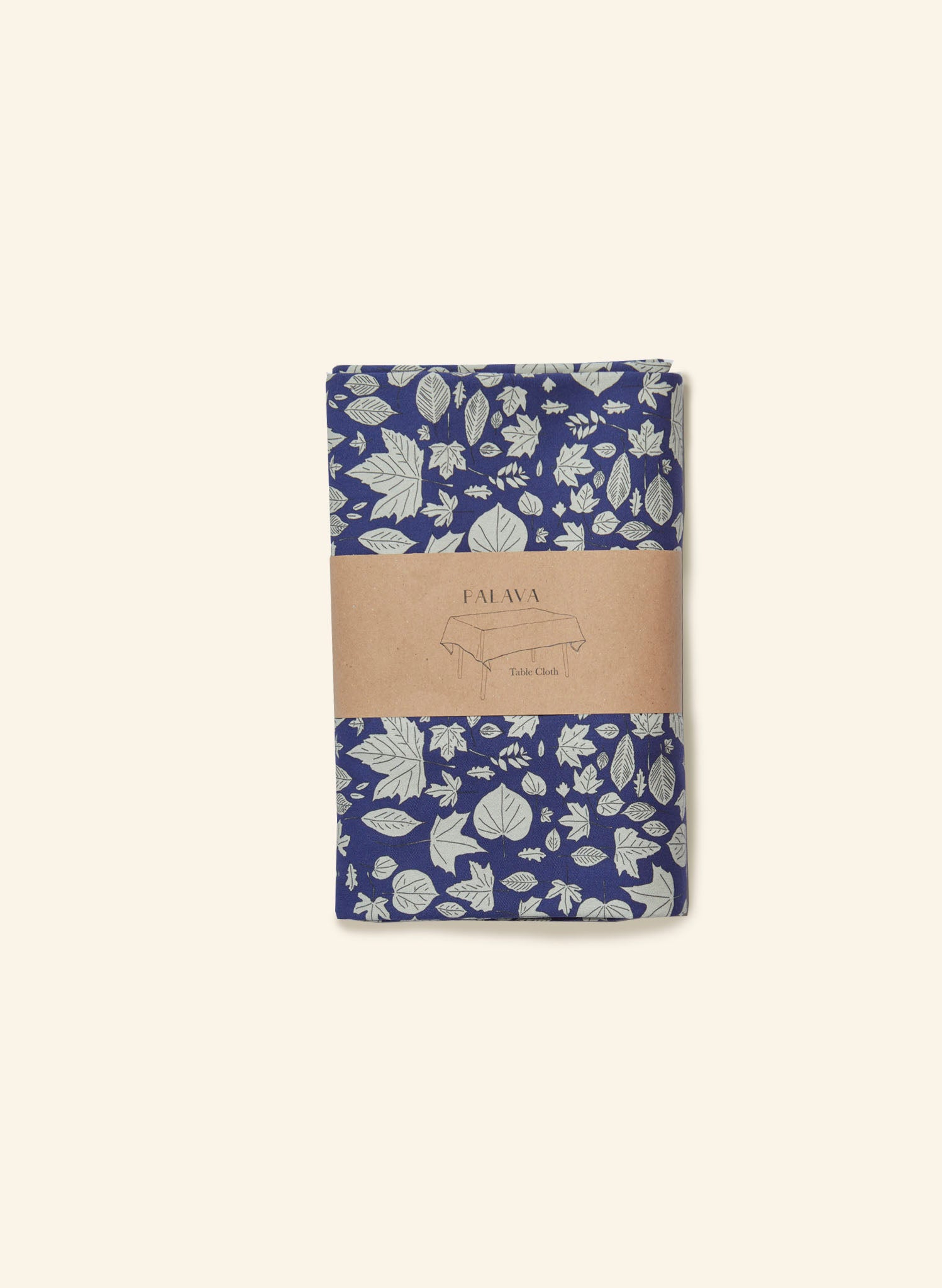 Table Cloth - Navy Autumn Leaves