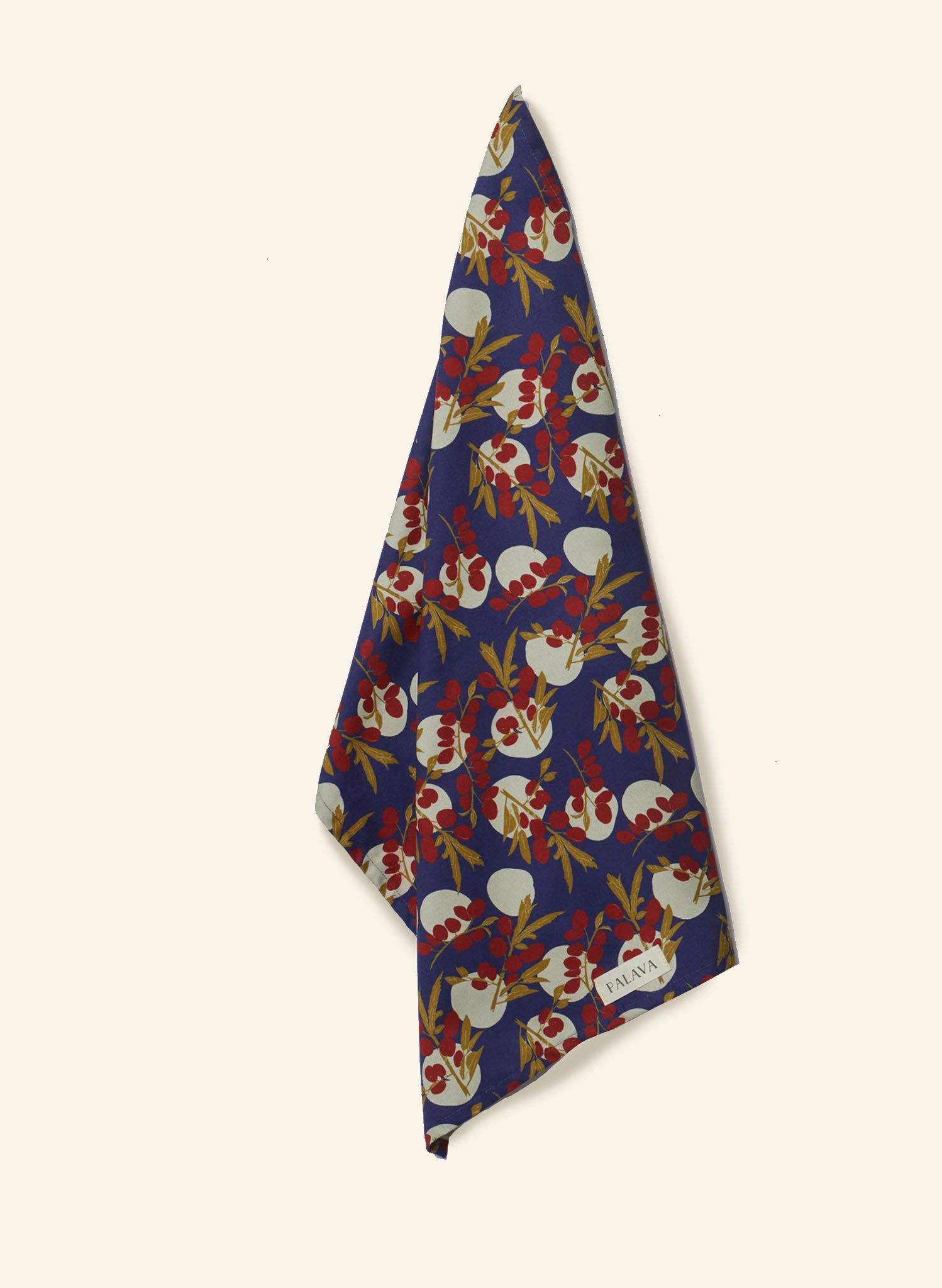 Tea Towel - Navy Damson