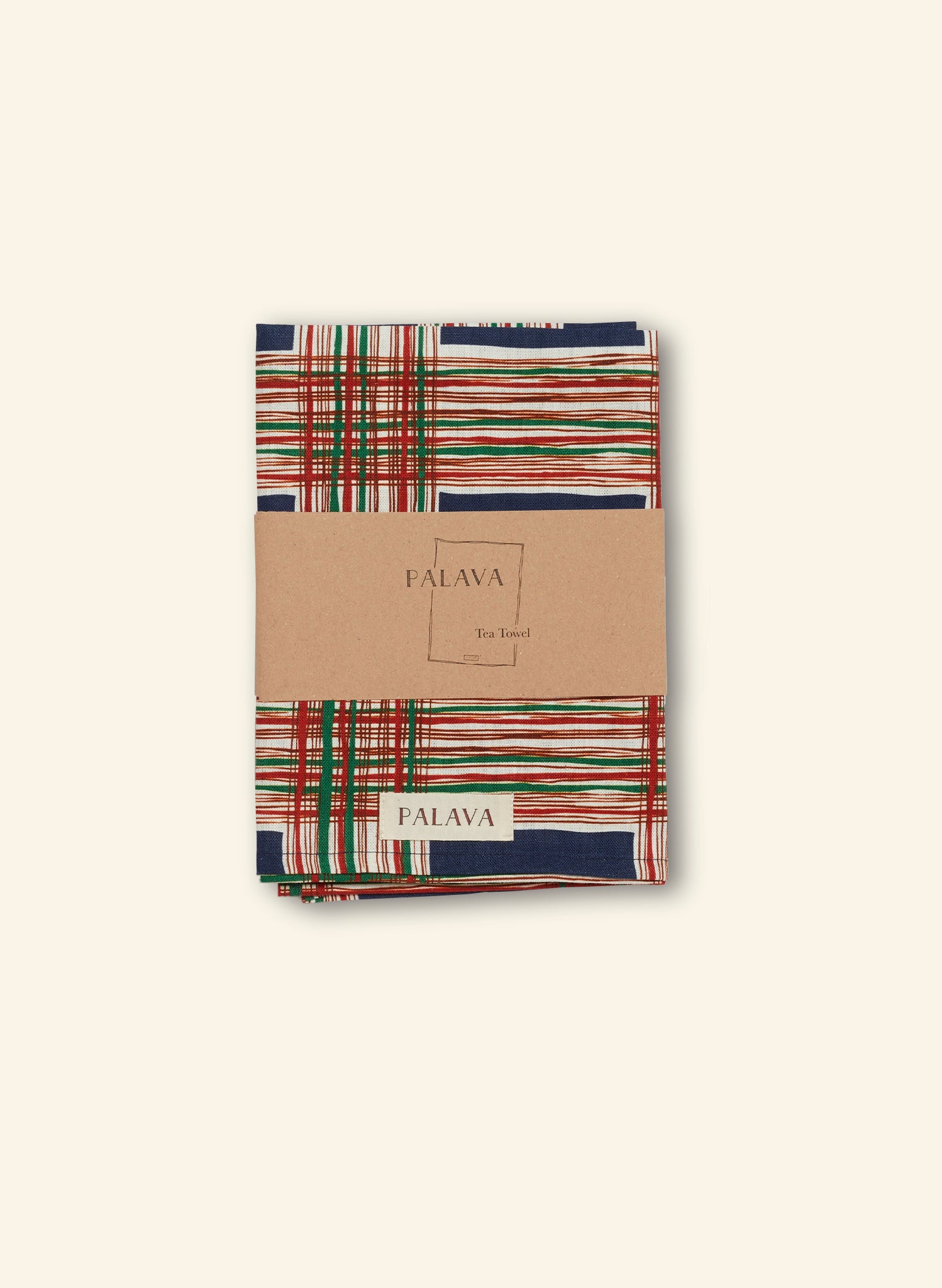 Tea Towel - Navy Checks