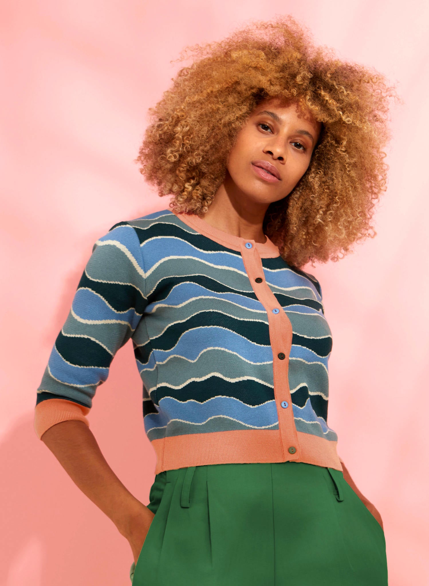 Vera Cardigan - Blue Waves