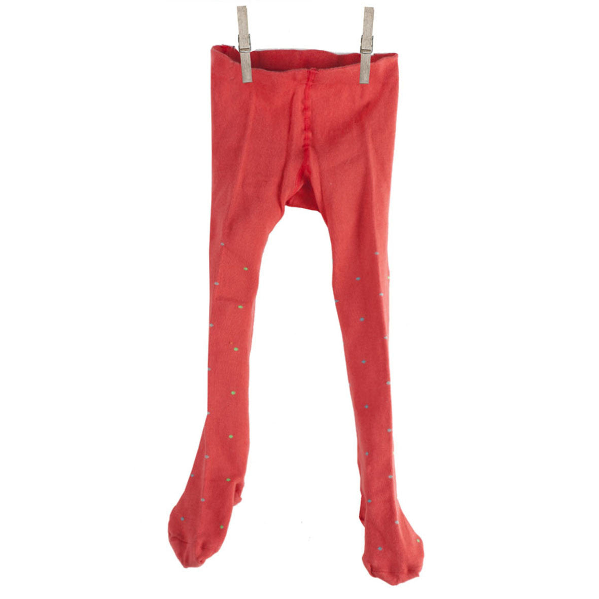 Children's Tights - Coral Polka Dot - Palava
