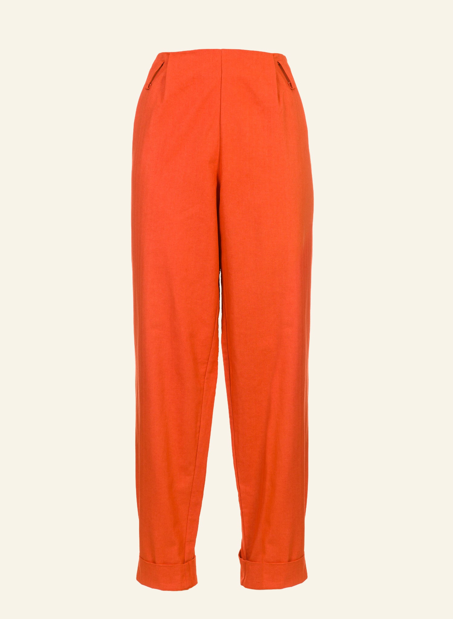 Wilma Trousers - Hot Coral Red