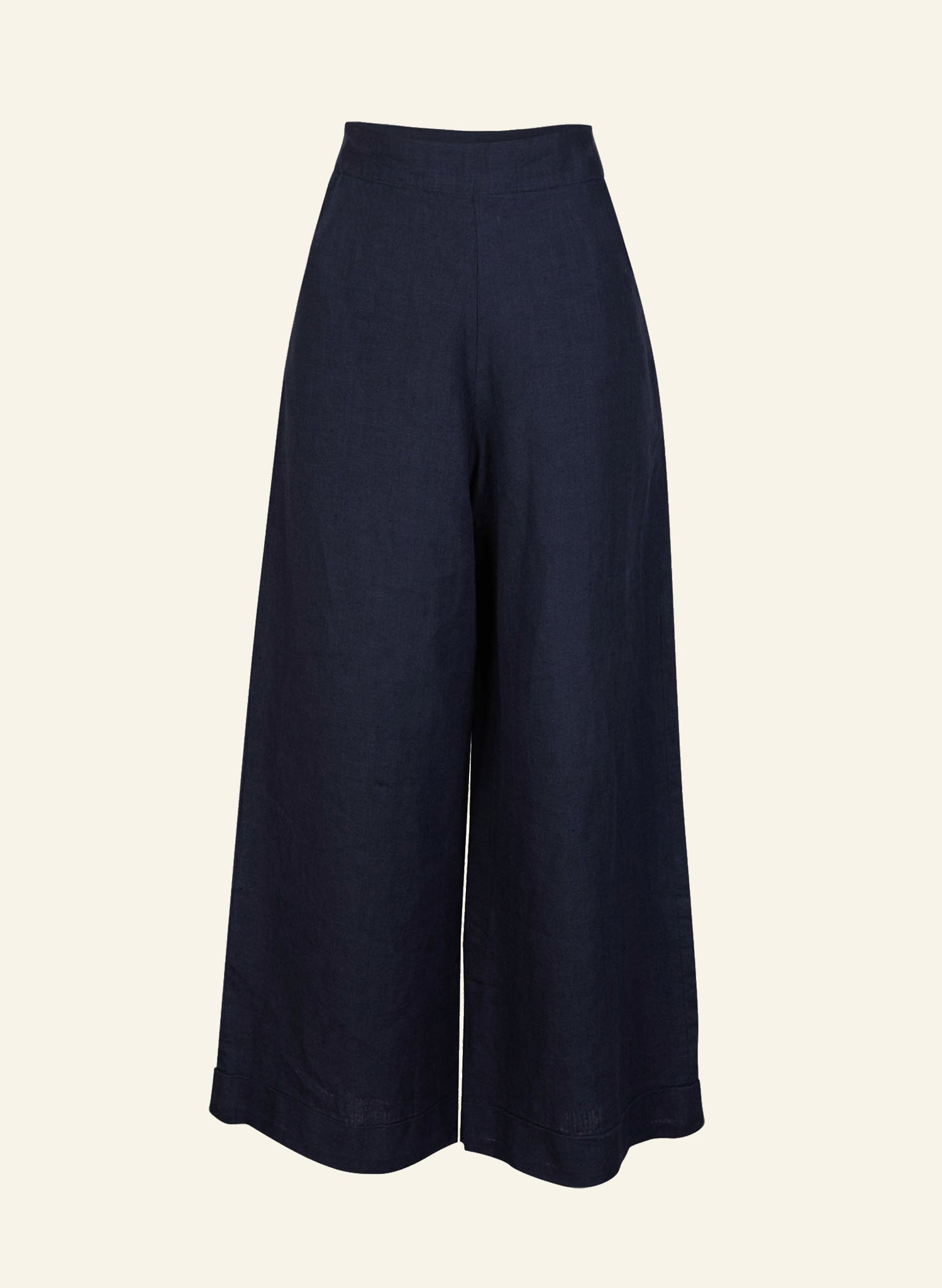 Archive Sale - Size 08 - Josephine - Dark Navy Linen Trousers